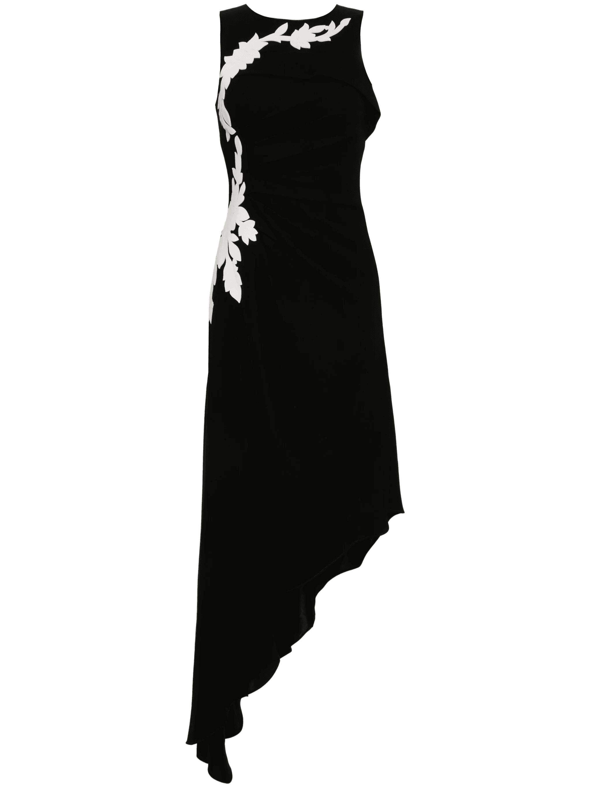 embroidered crepe gown - Image 1