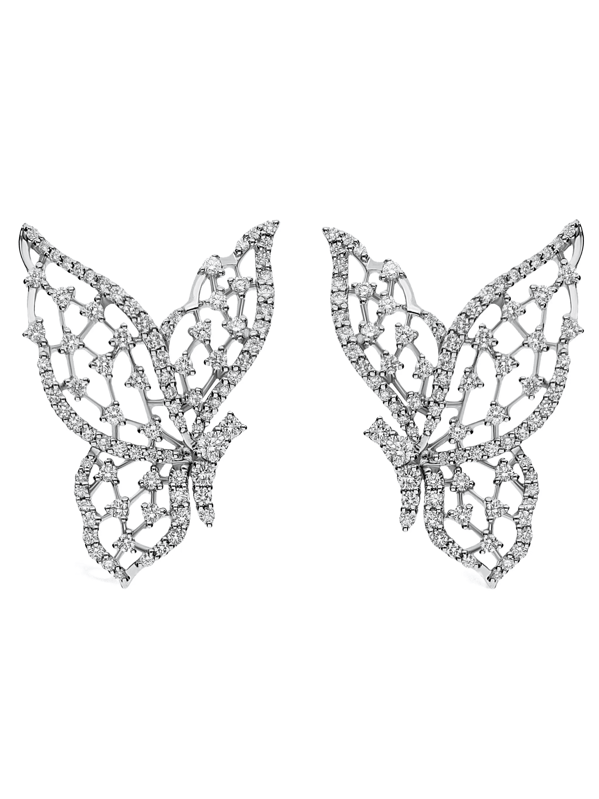 18K white gold Light Wings diamond earrings - Image 1