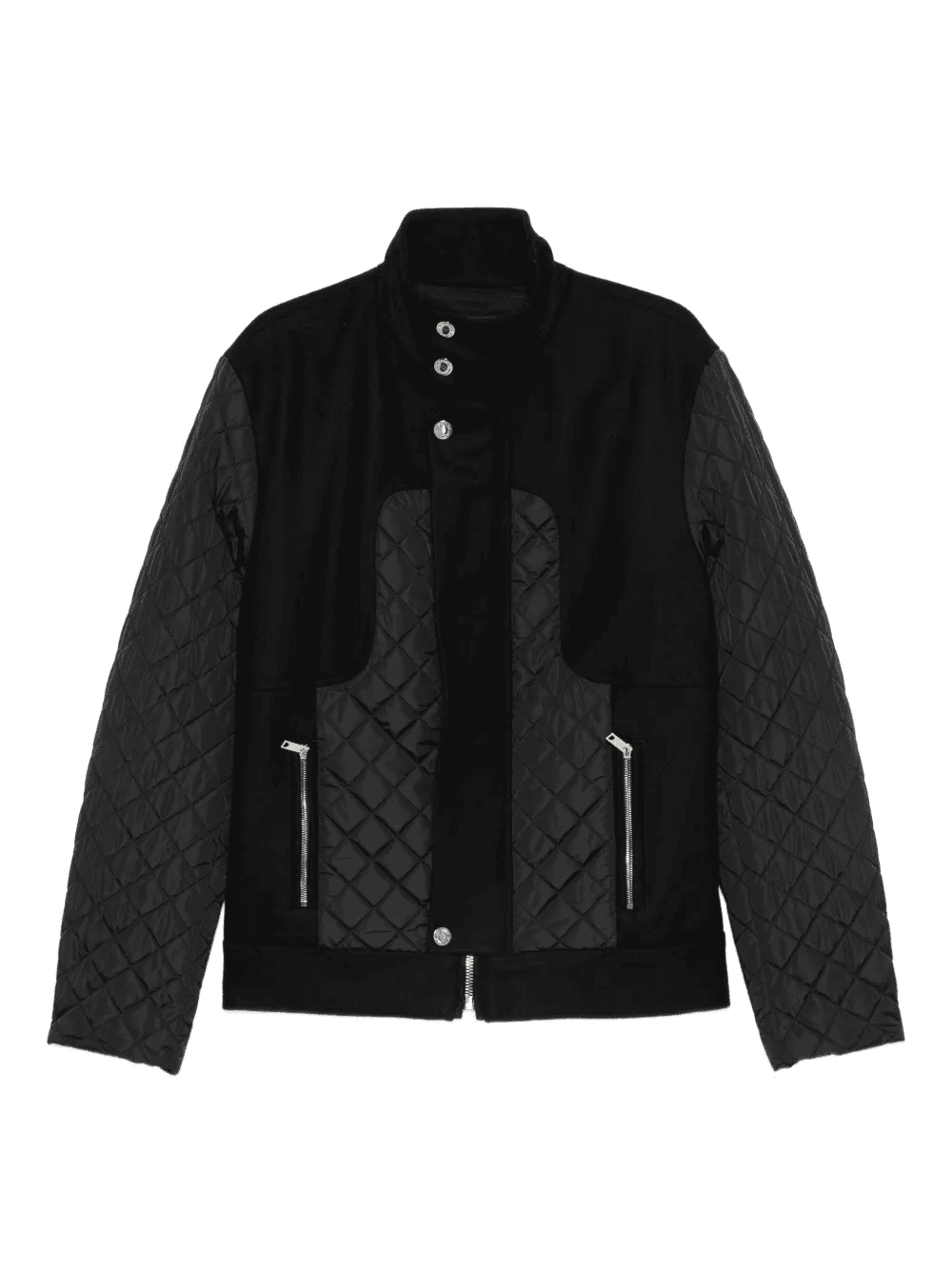 quilted panelled jacket - Image 1
