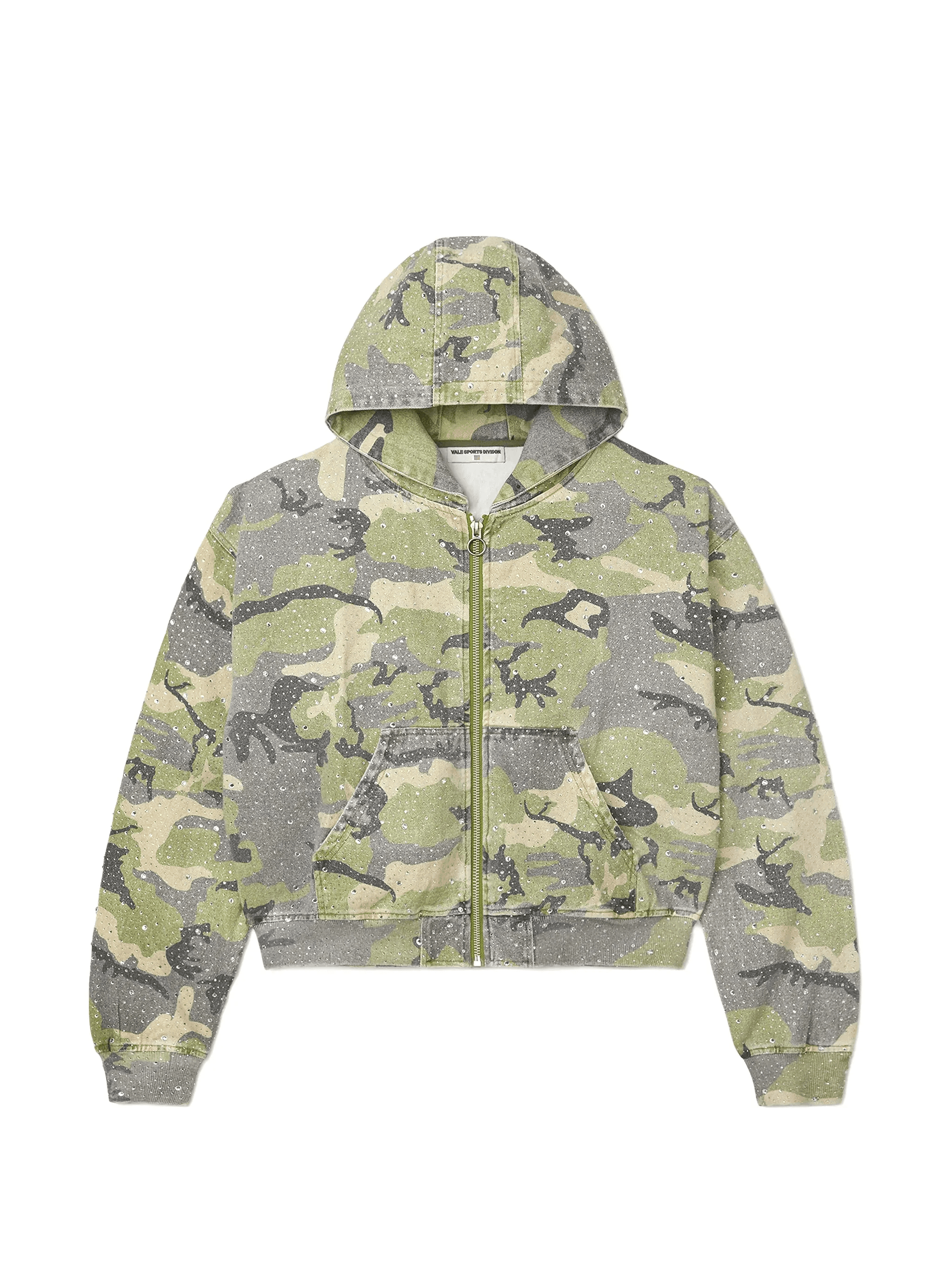 crystal-embellished camouflage jacket - Image 1