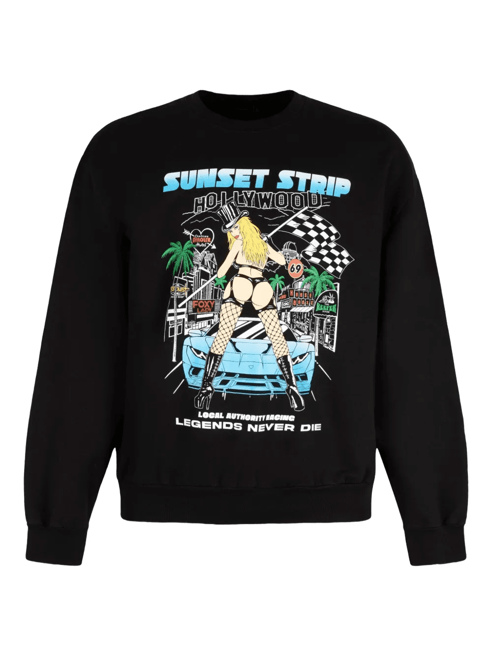 graphic-print crew-neck sweatshirt - Image 1