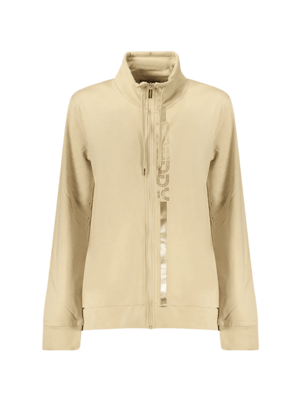 rhinestone-embellished zip-up sweatshirt - Image 1