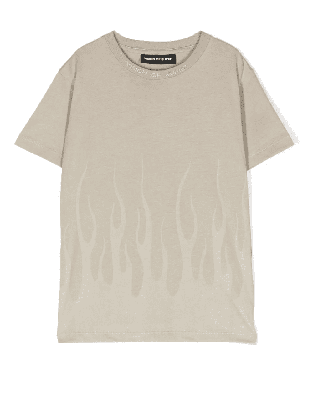 flame-print cotton T-shirt - Image 1