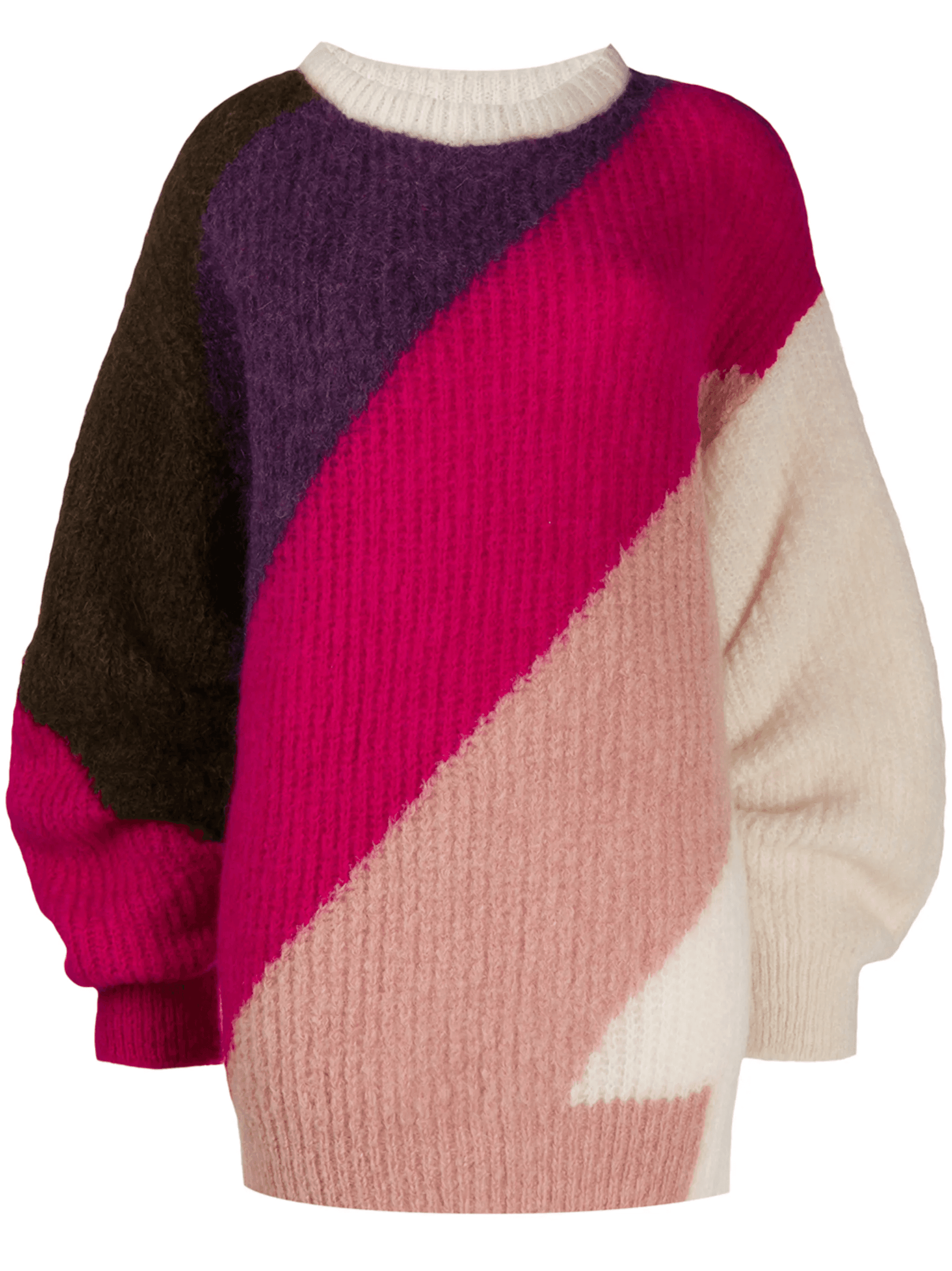 diagonal stripe oversized jumper - Image 1