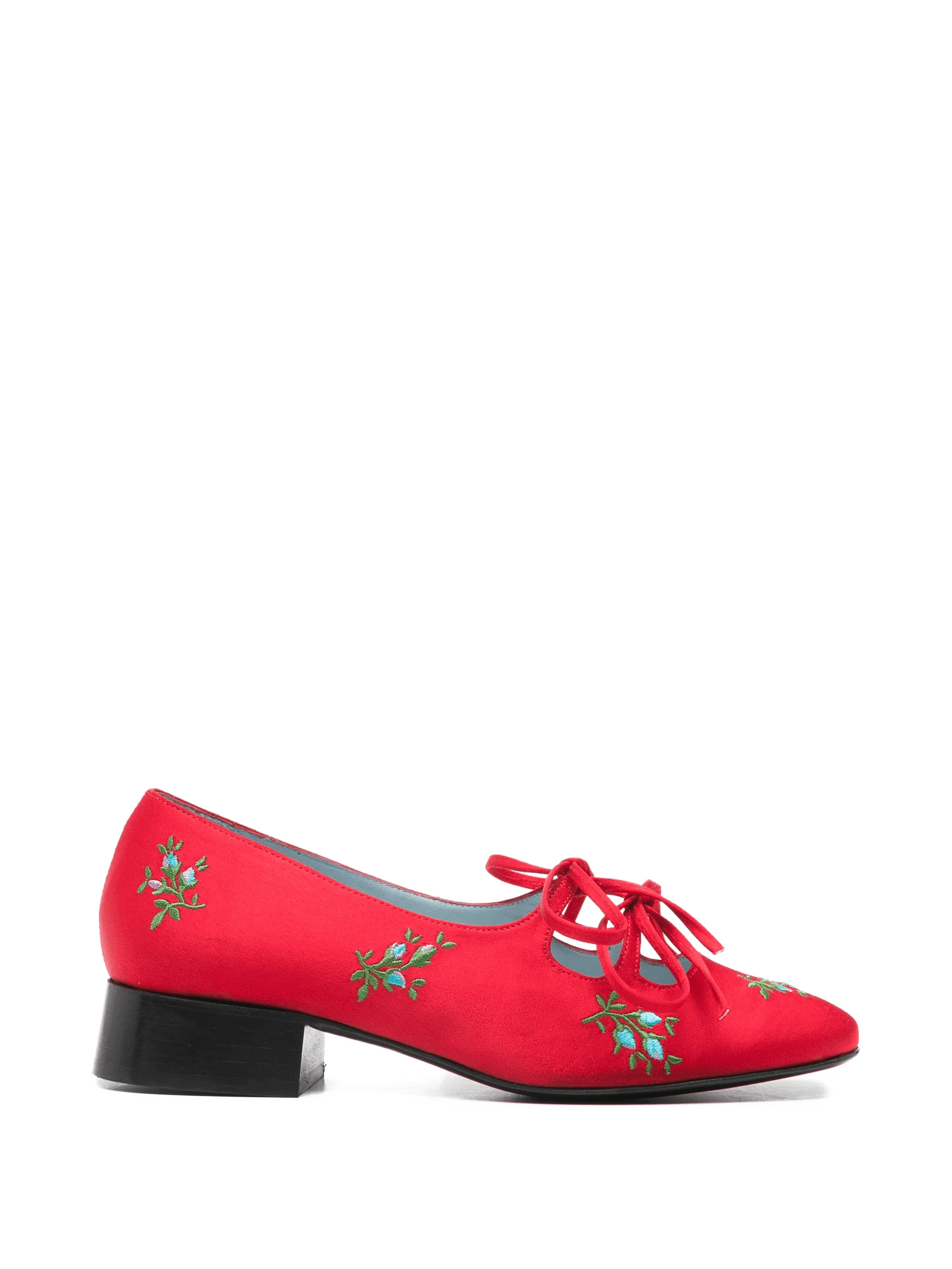 Isabel floral-embroidery  pumps - Image 1