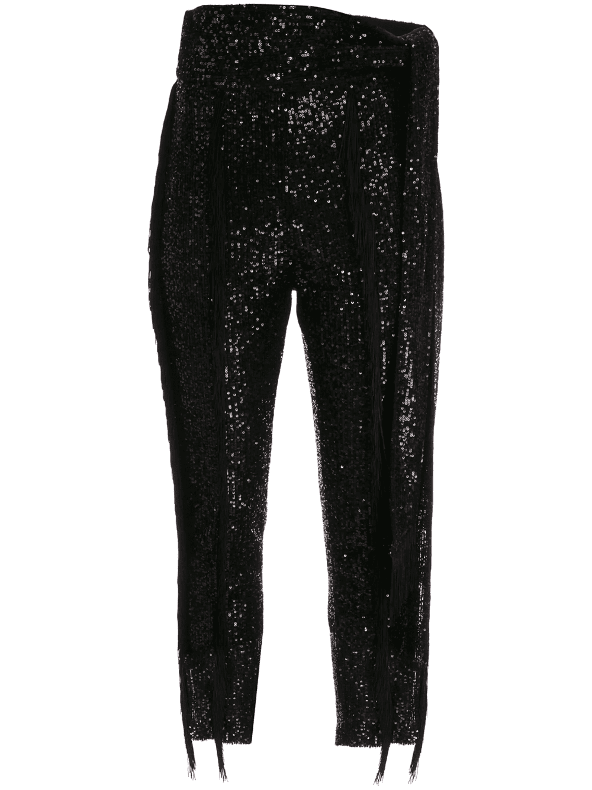 fringed sequin trousers - Image 1