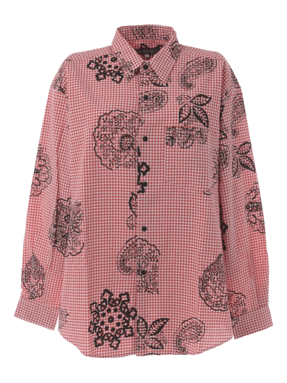 vichy floral-print shirt - Image 1