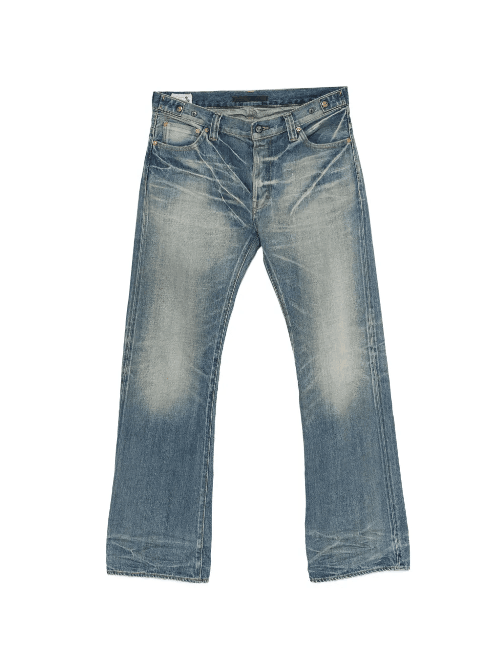 logo-patch straight-hem jeans - Image 1