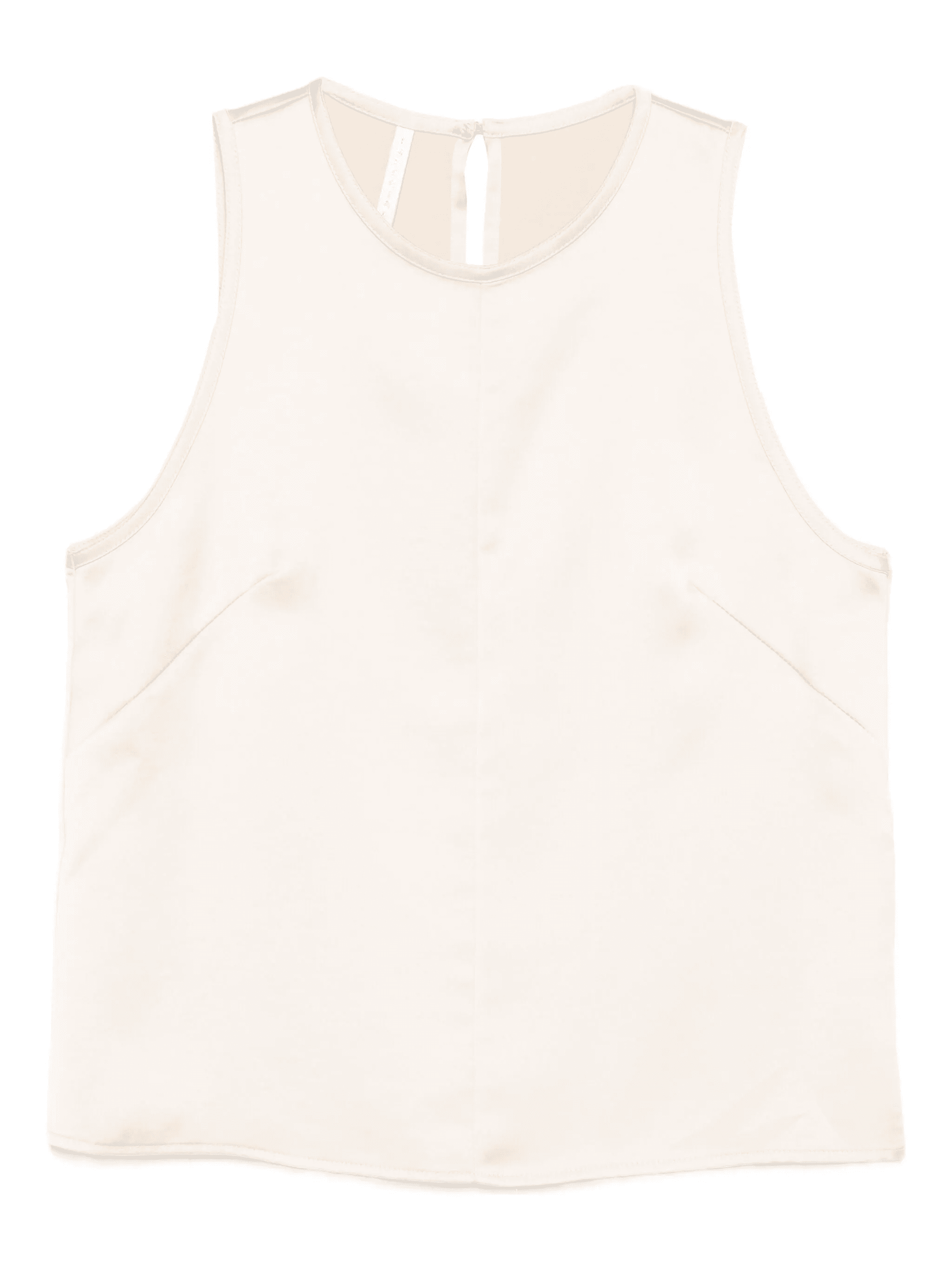 sleeveless satin-finish top - Image 1
