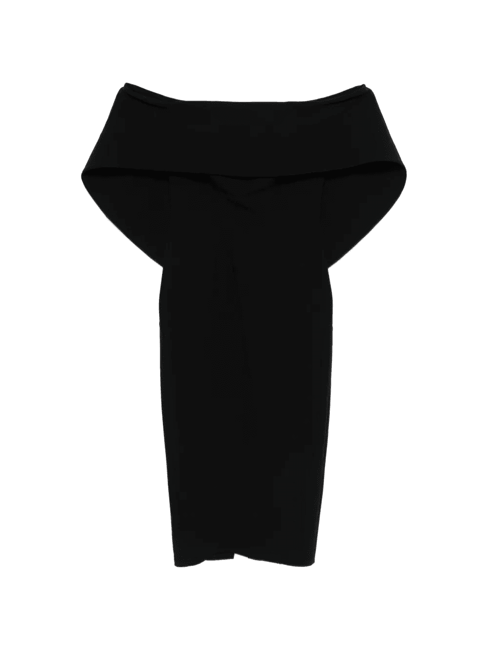 asymmetric-bust midi dress - Image 1