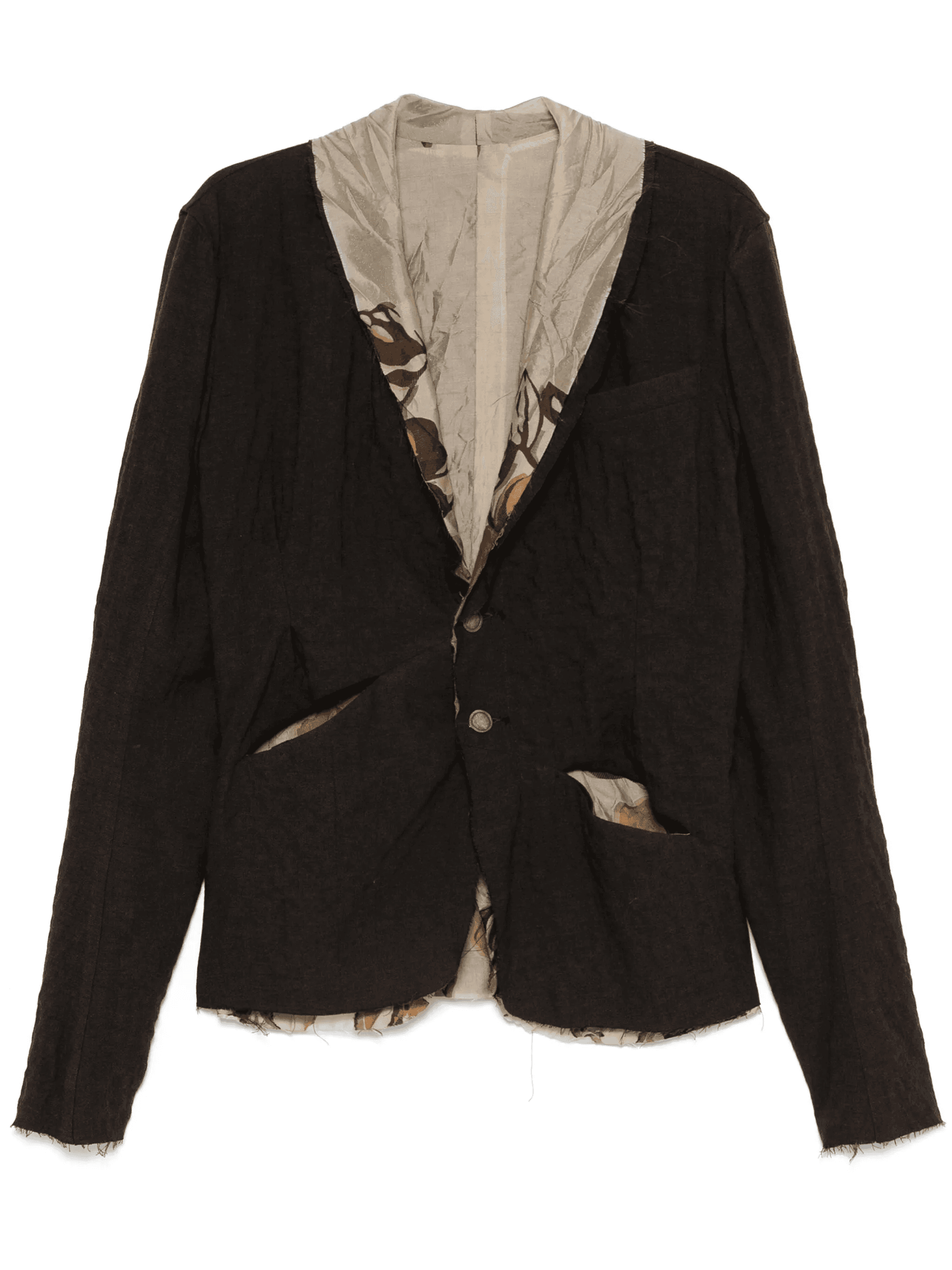 contrasting-trim blazer - Image 1