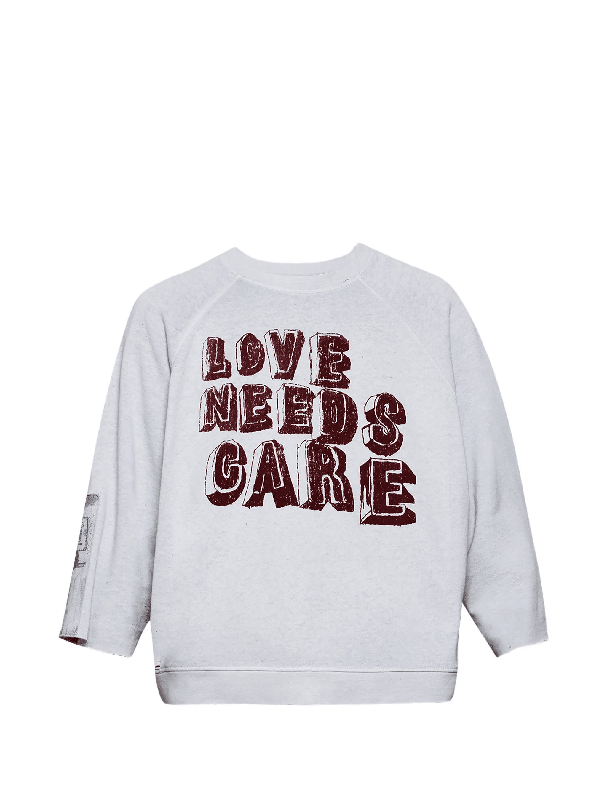 lettering crew-neck sweatshirt - Image 1