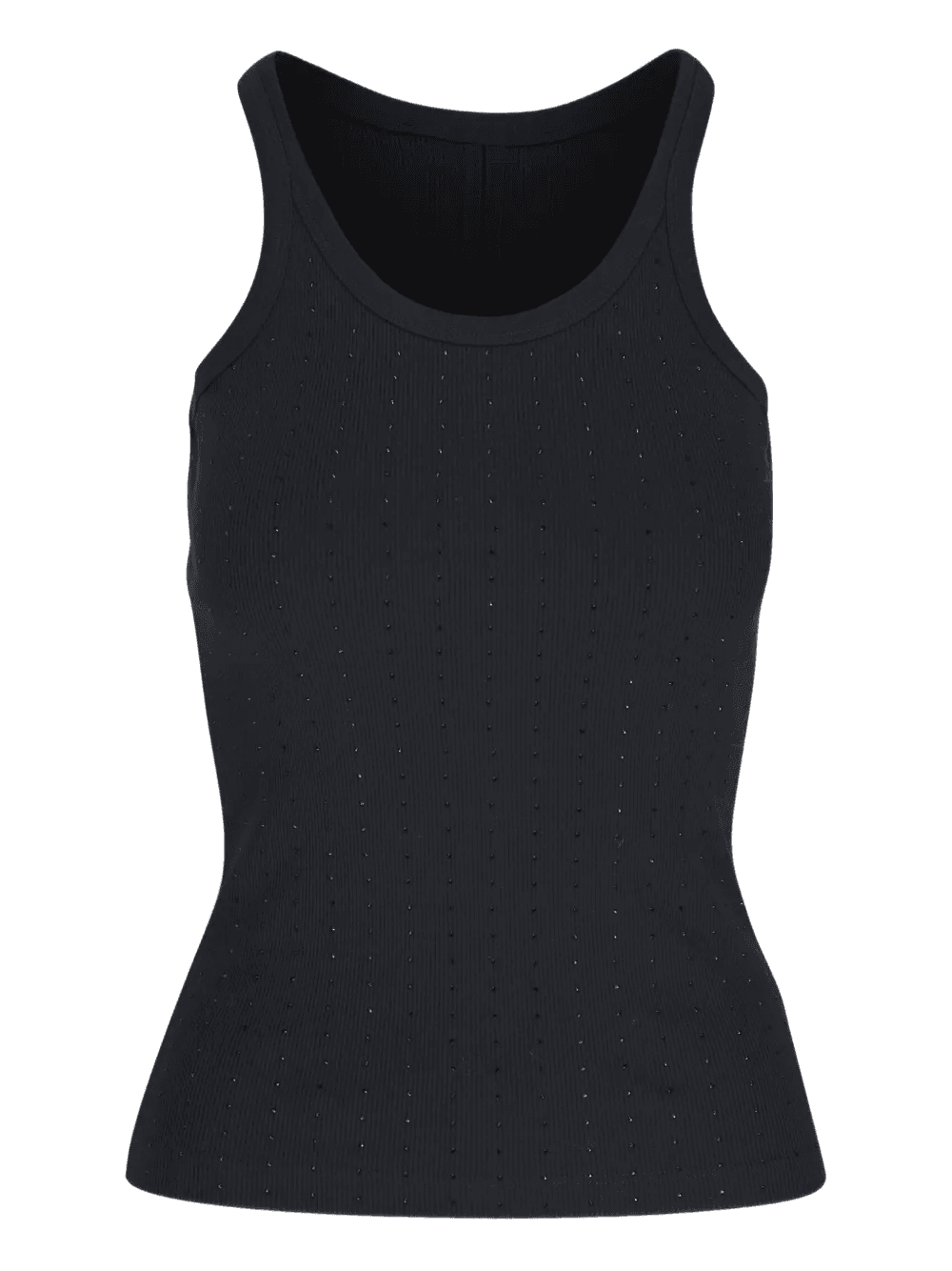 ribbed sleeveless top - Image 1