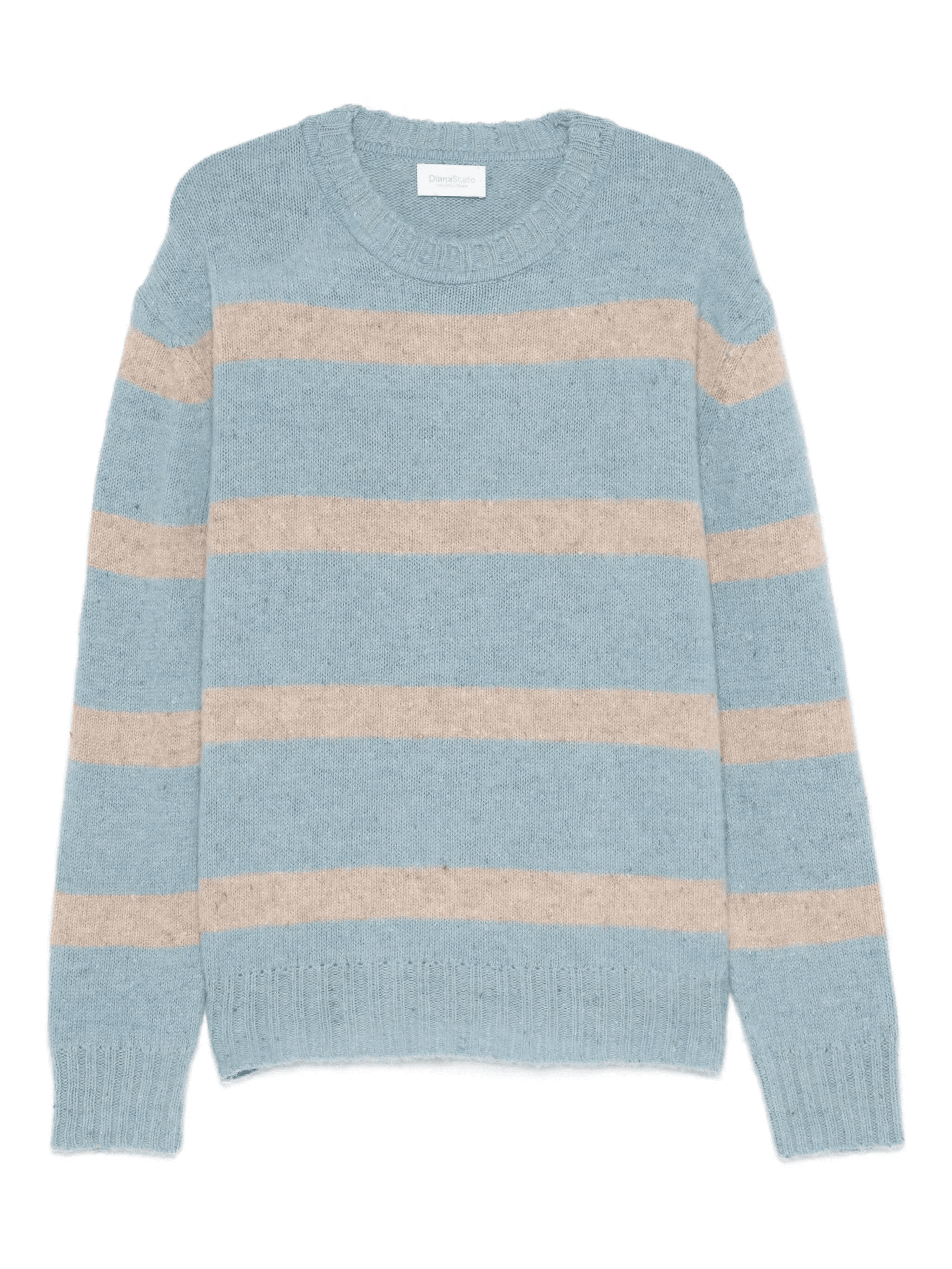 striped crew-neck sweater - Image 1