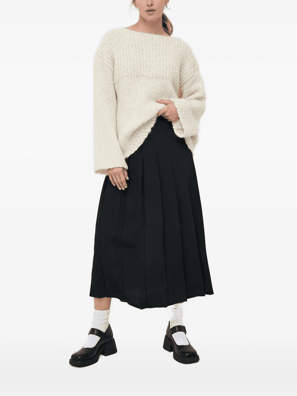 wide-sleeve wool sweater - Image 1