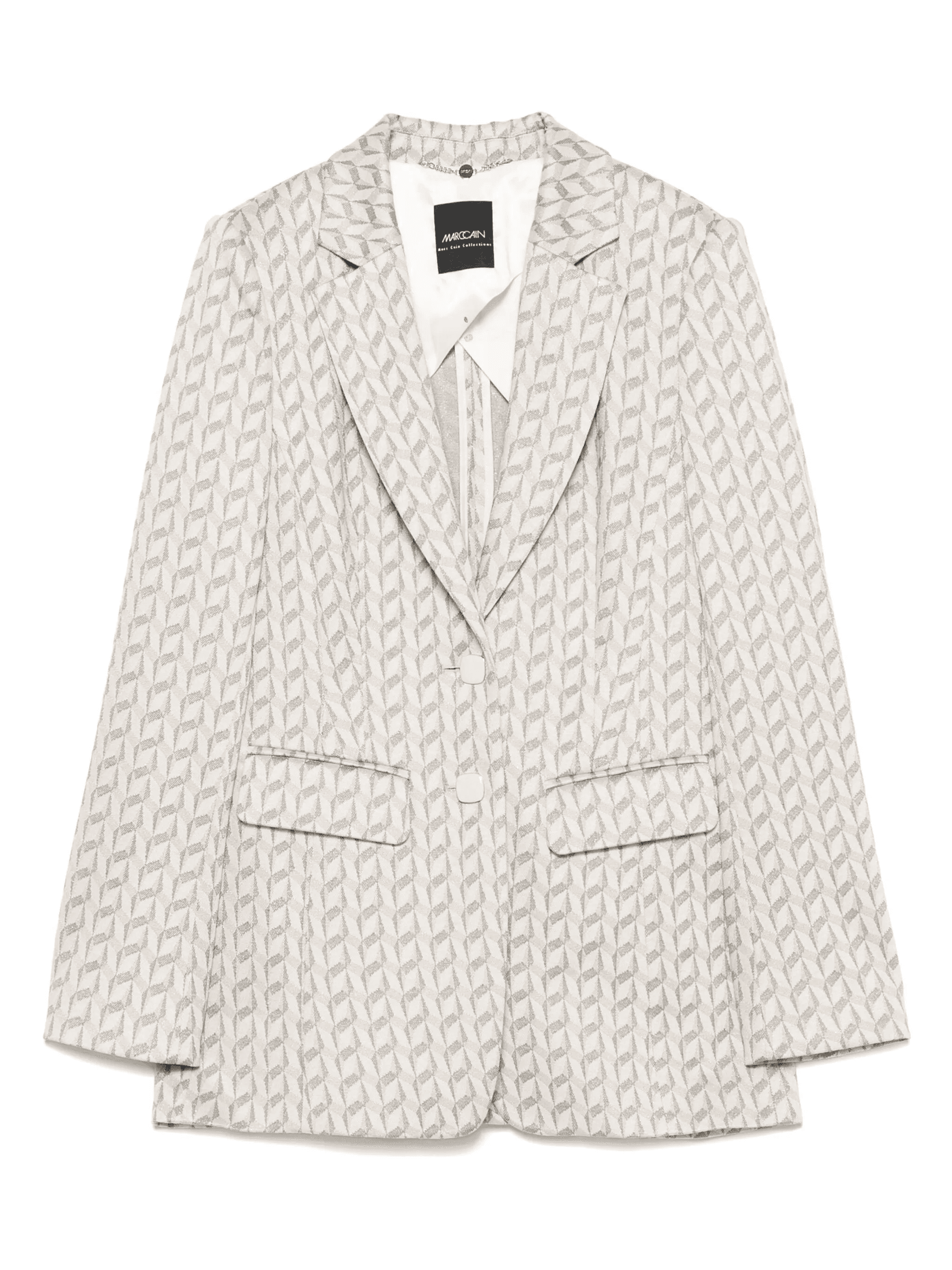 graphic-jacquard blazer - Image 1