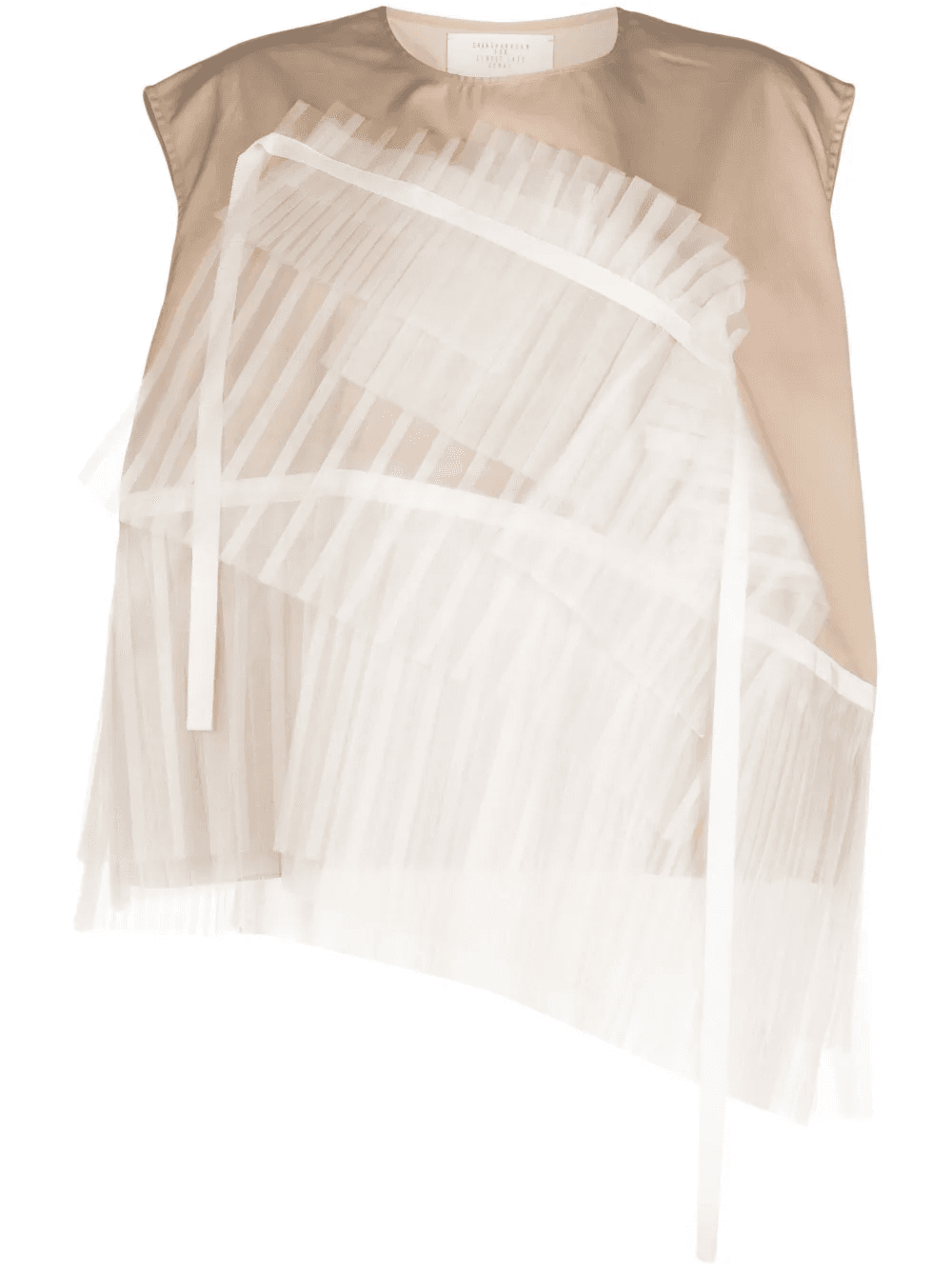 panelled asymmetric tank top - Image 1