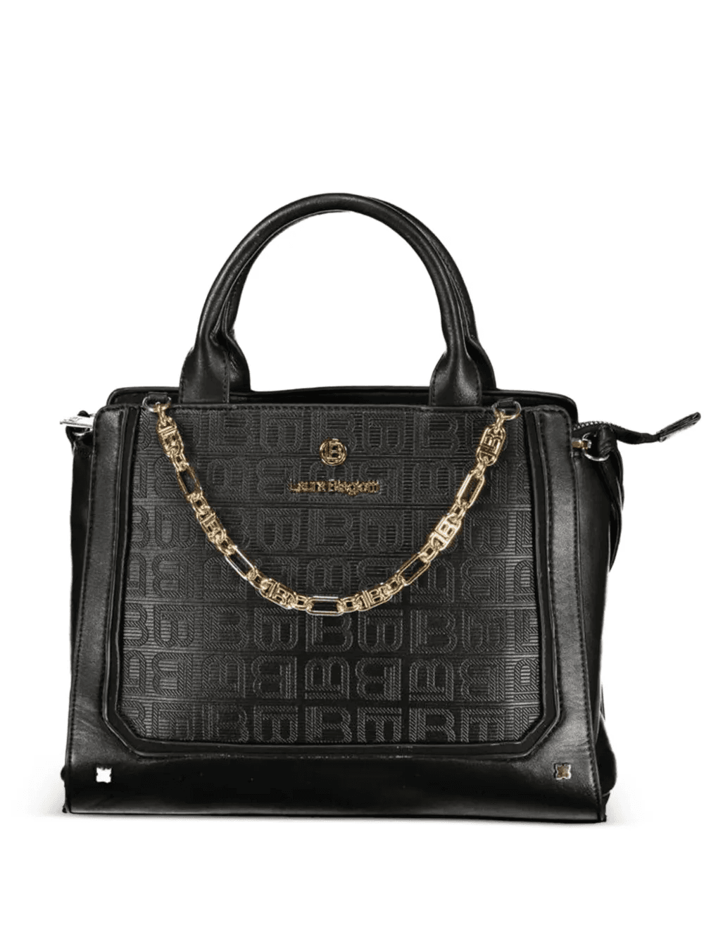 monogram-pattern chain-detail tote bag - Image 1