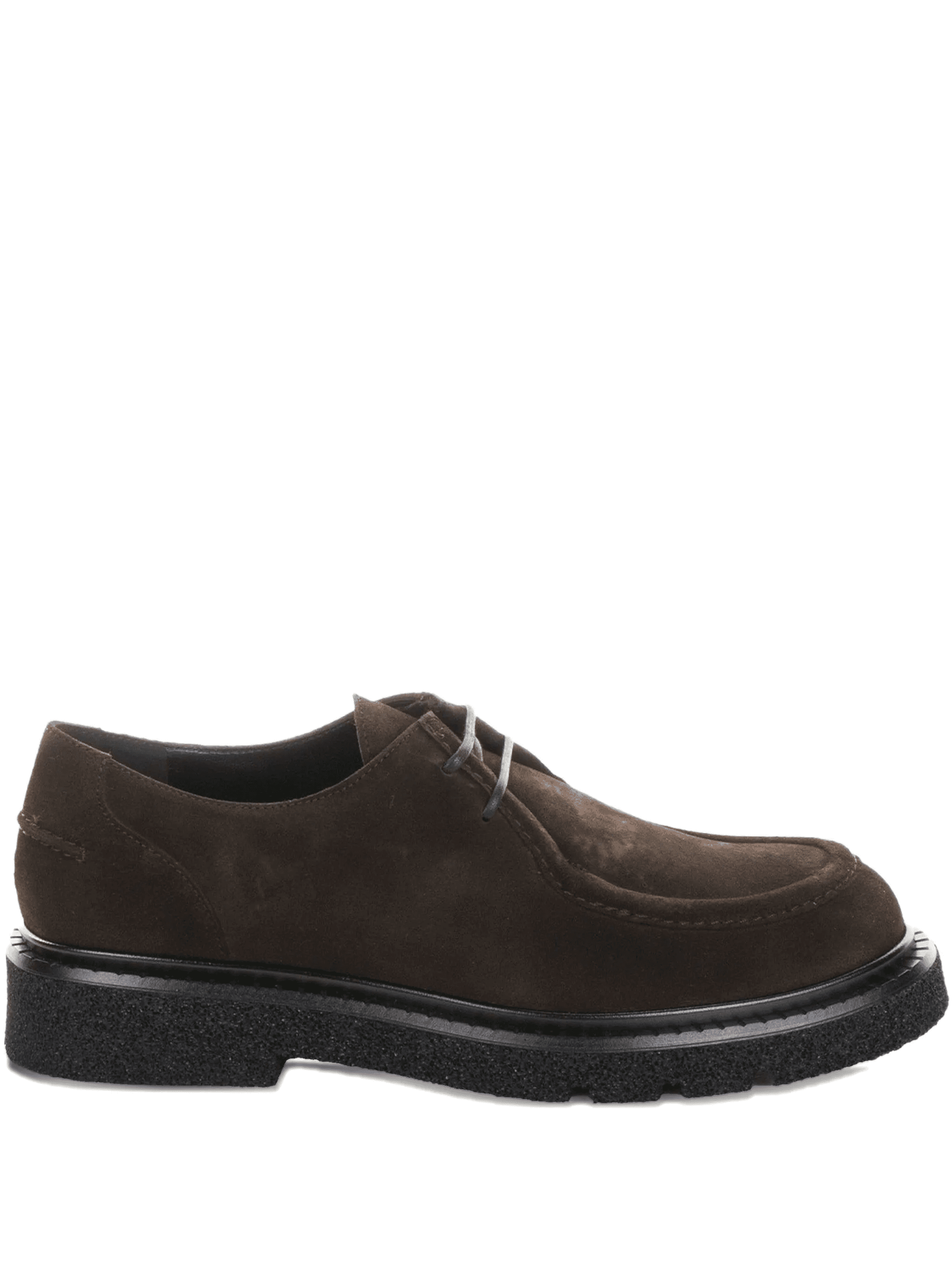 lace-up suede loafers - Image 1