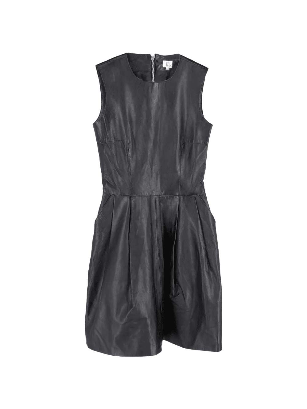 leather pleated dress - Image 1