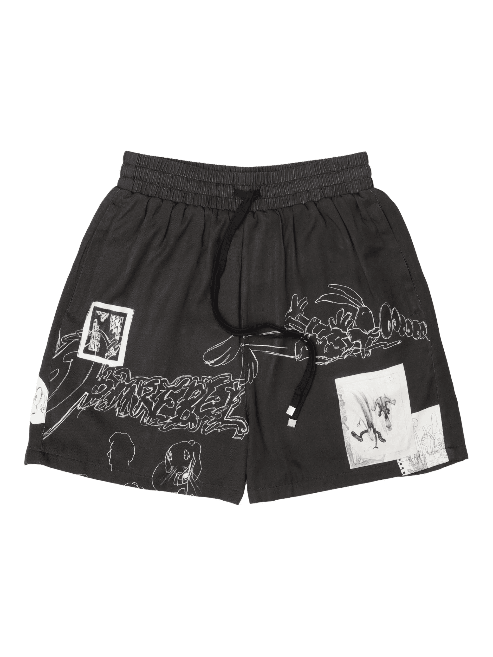 graphic-print shorts - Image 1