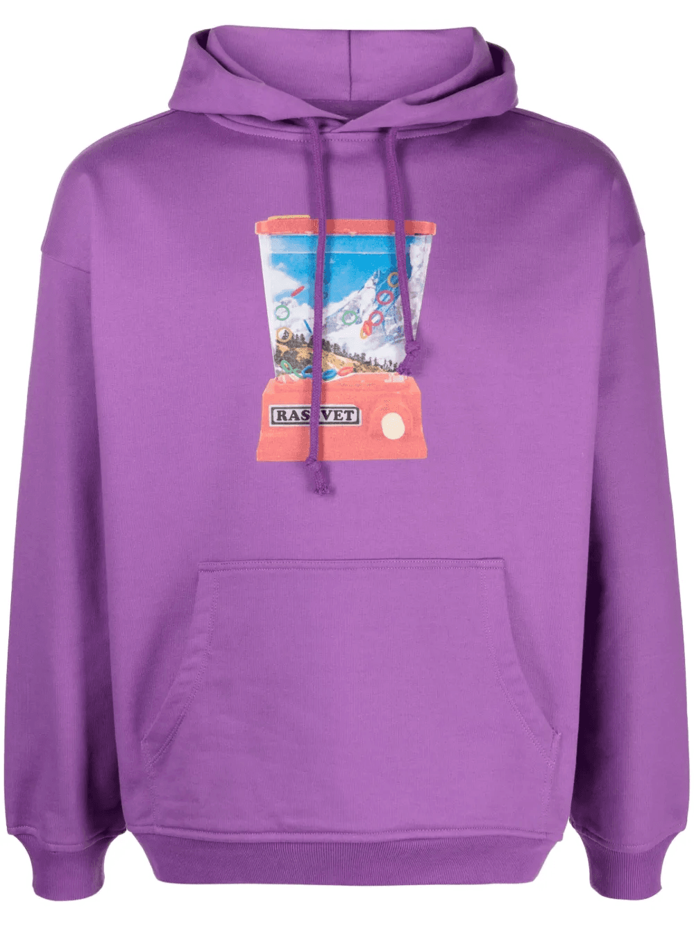 graphic-print cotton hoodie - Image 1