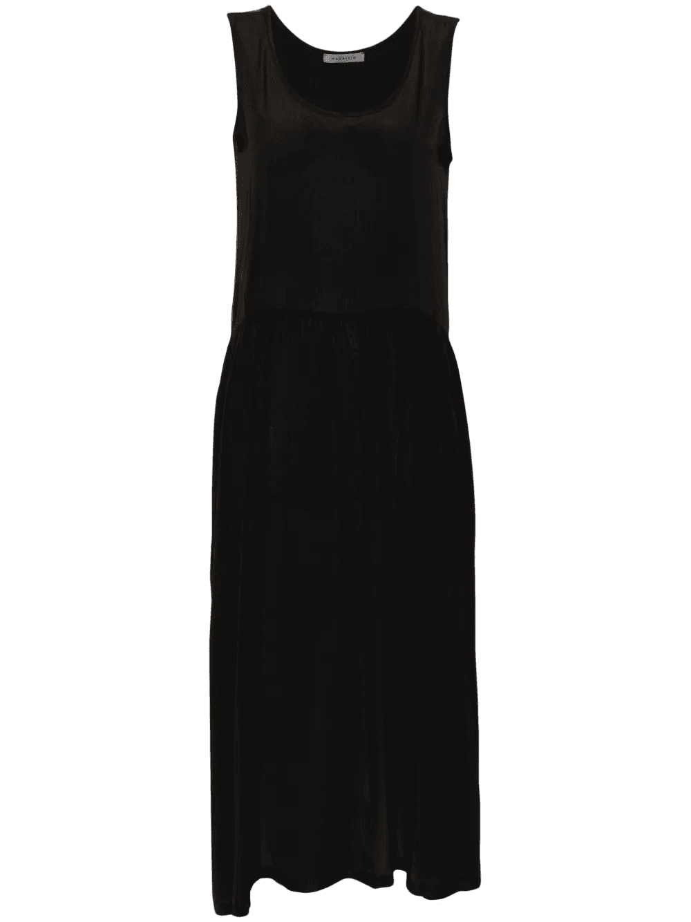 crepe flared maxi dress - Image 1