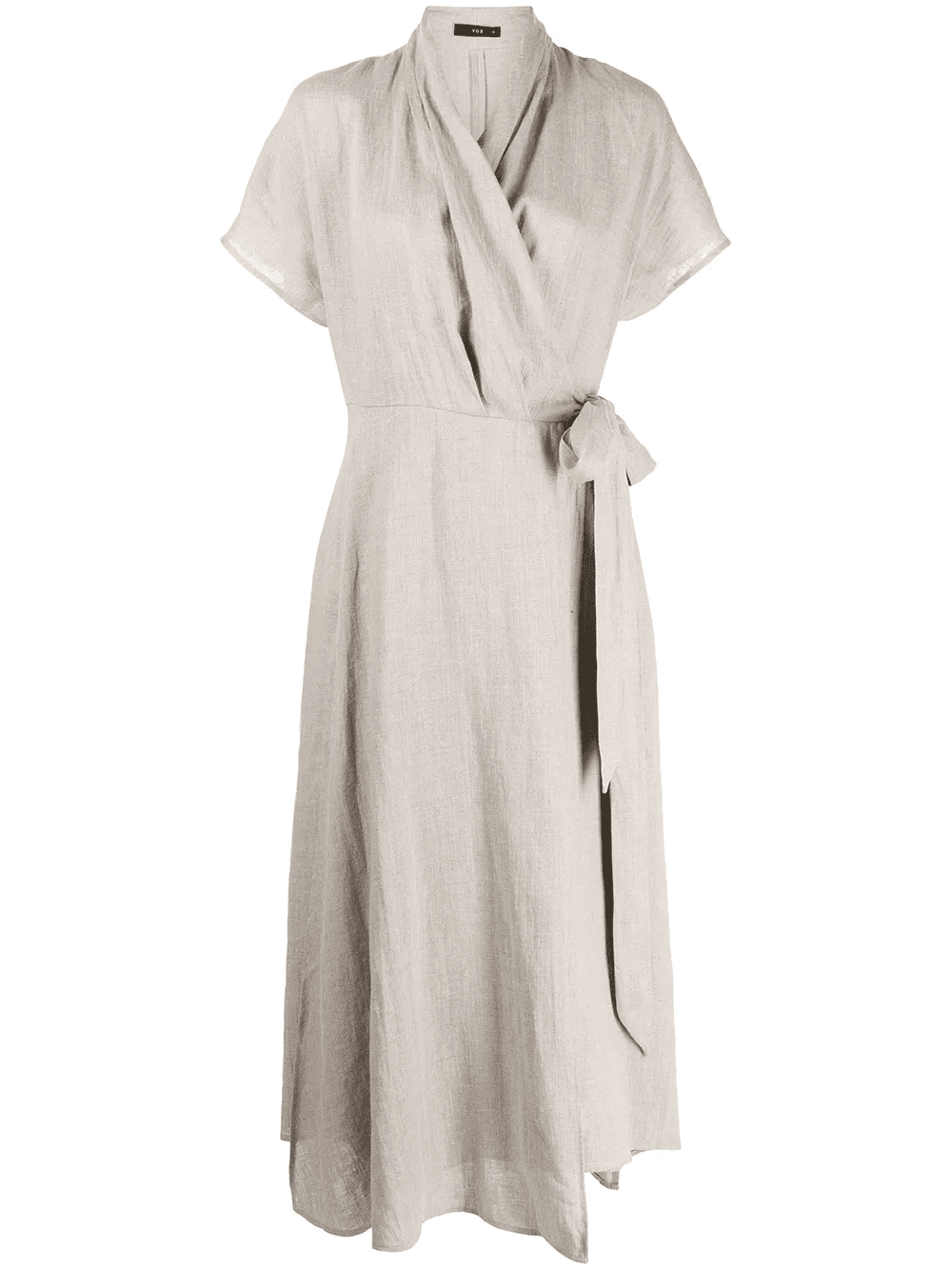 Butterfly linen wrap dress - Image 1