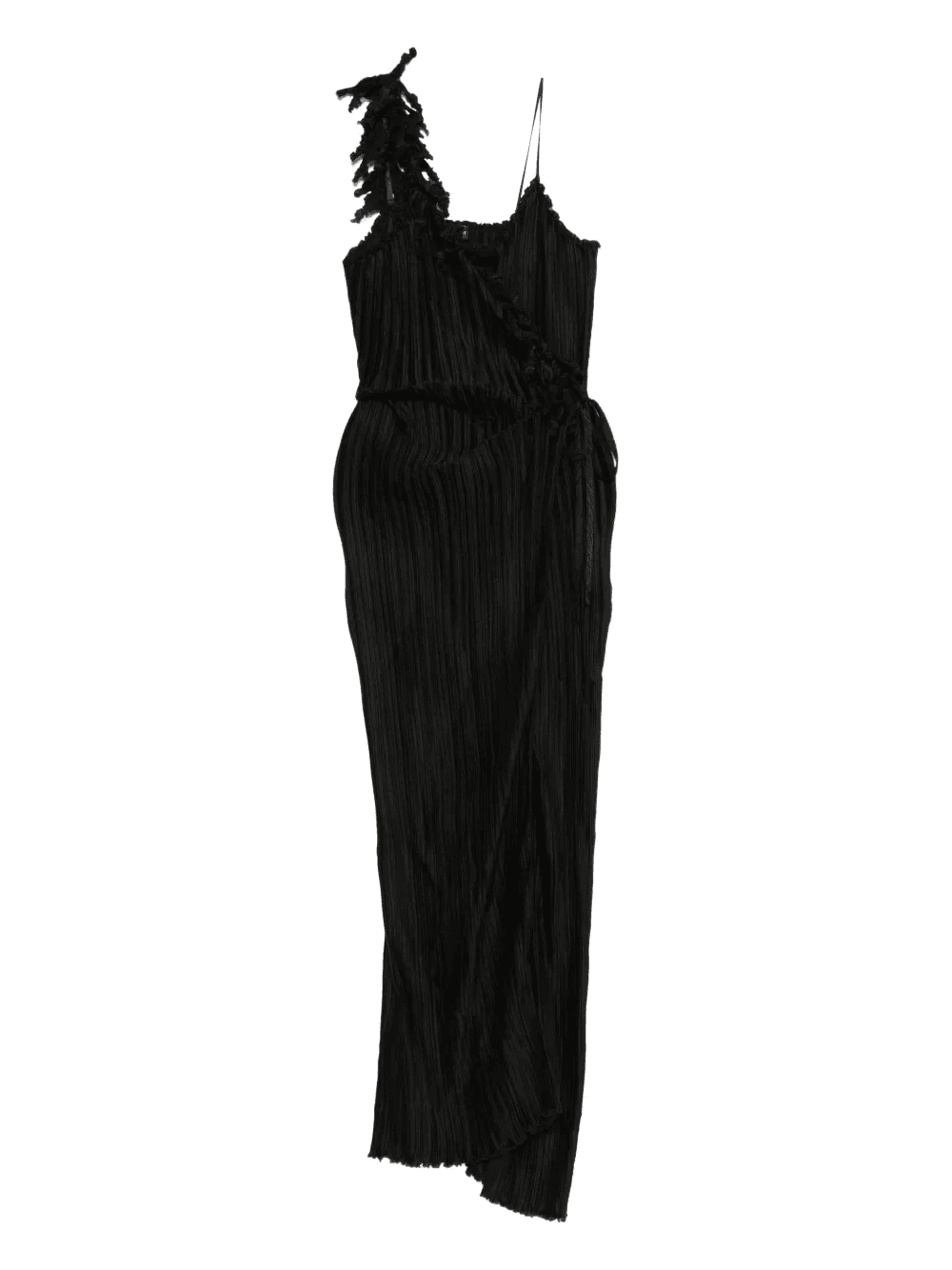 Cyclon ruffle plissé maxi dress - Image 1