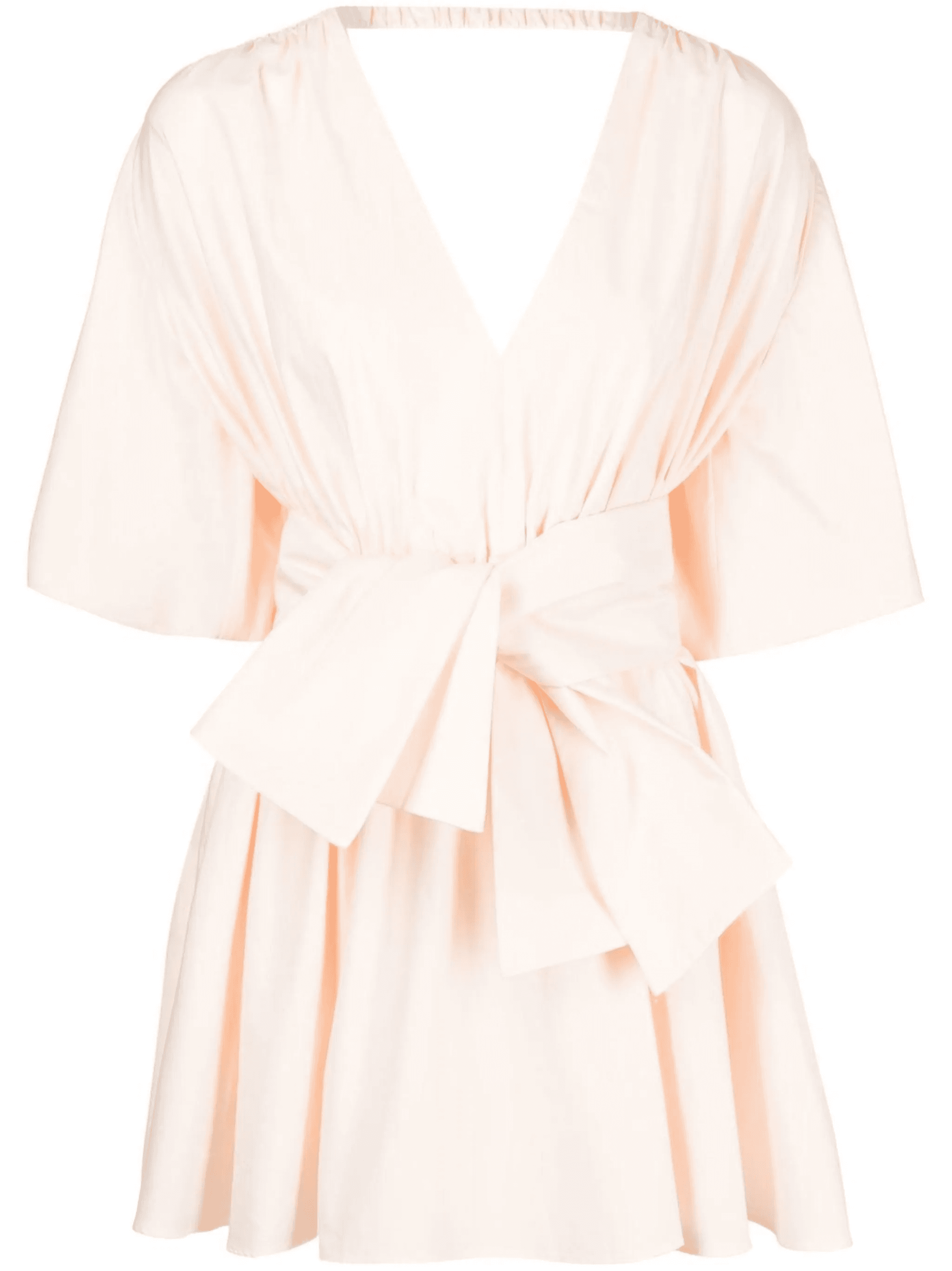 knotted-waistband detail mini dress - Image 1