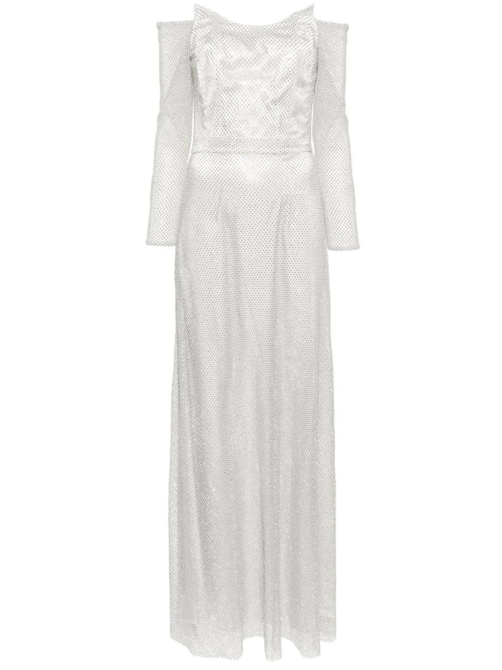 rhinestone-embellished off-shoulder gown - Image 1