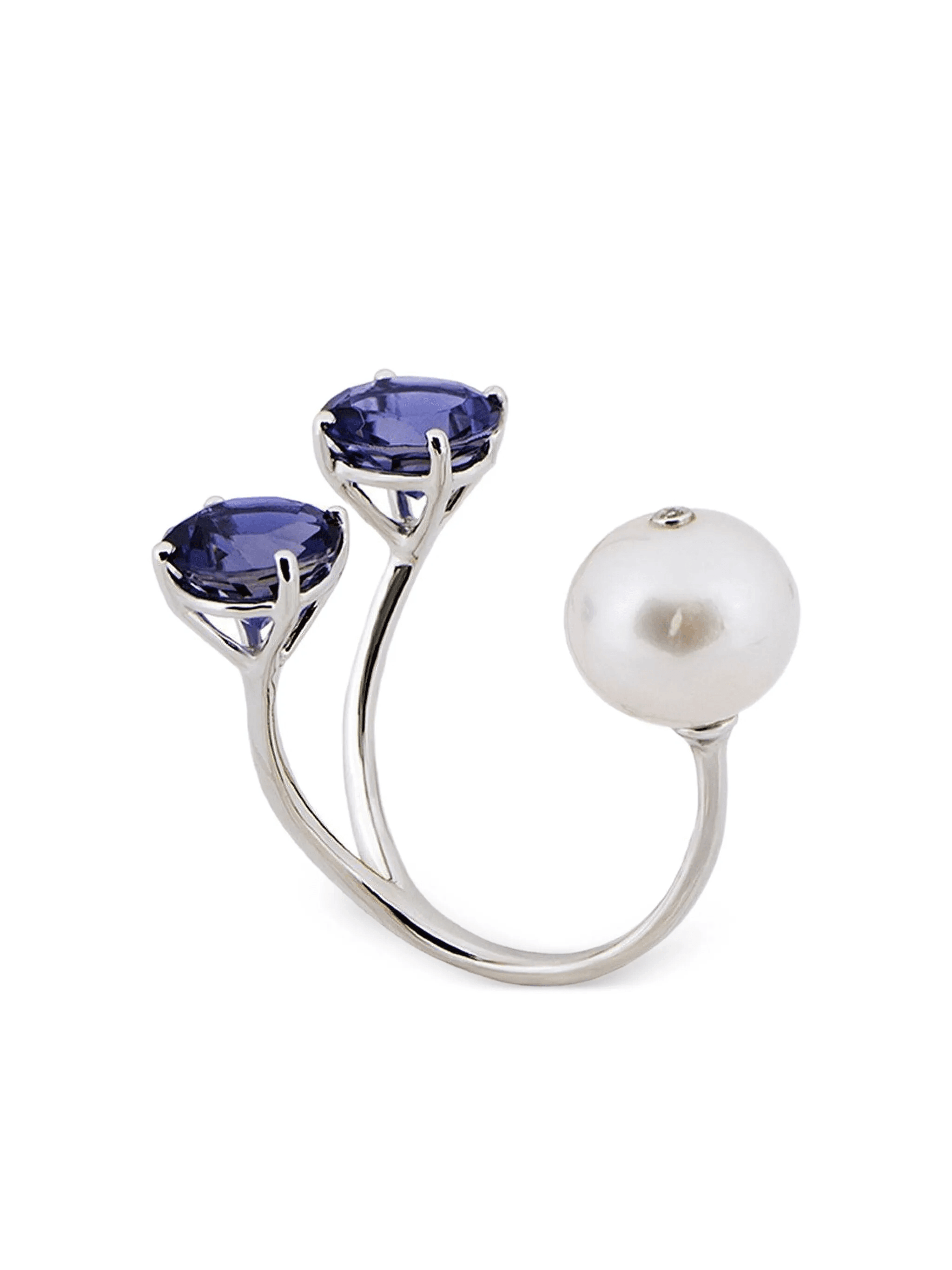 18K white gold Torri multi-stone ring - Image 1