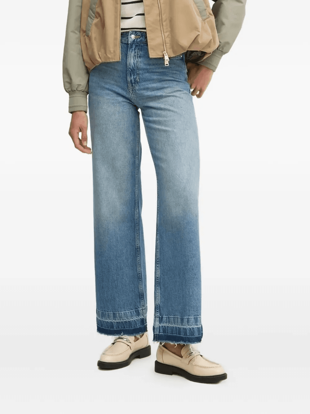 frayed-hem jeans - Image 1