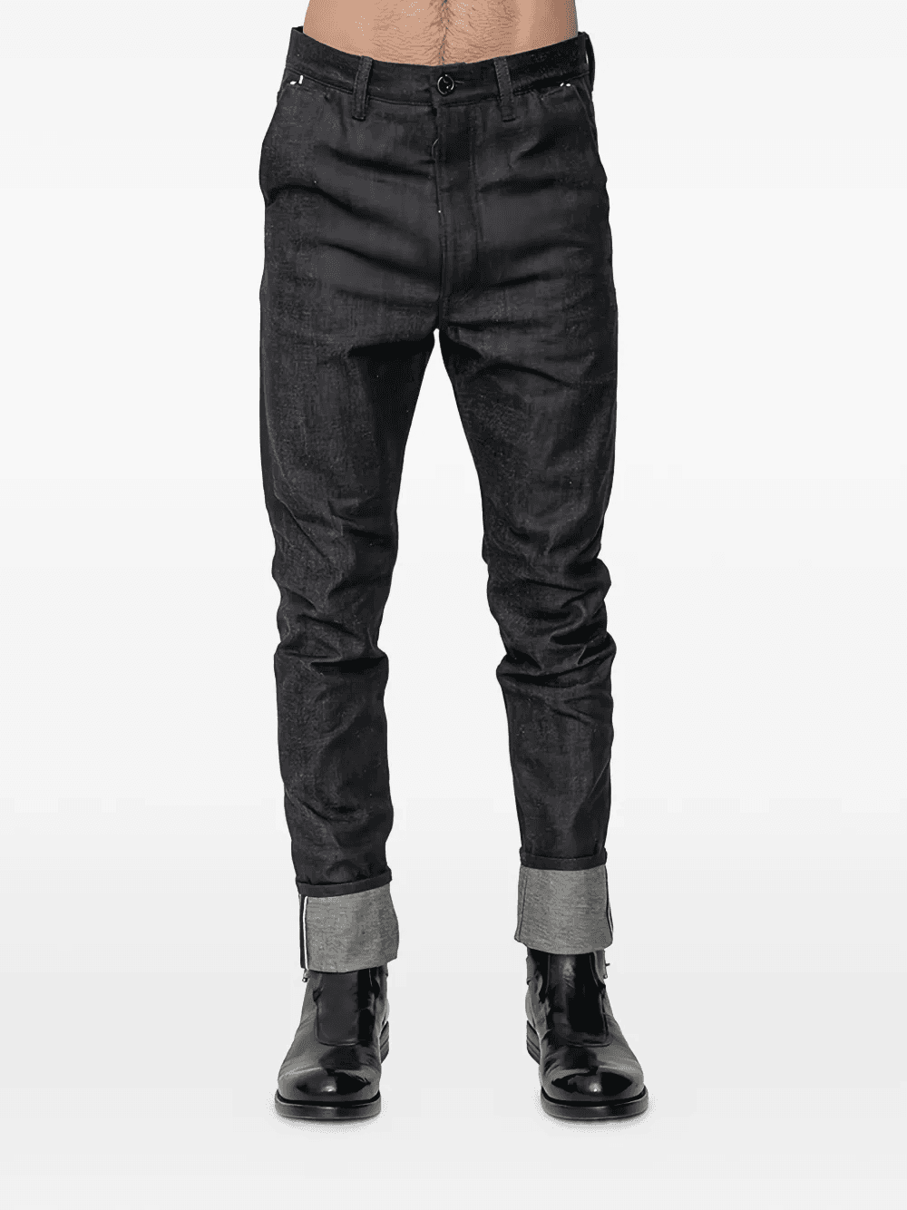 turn-up hem jeans - Image 1