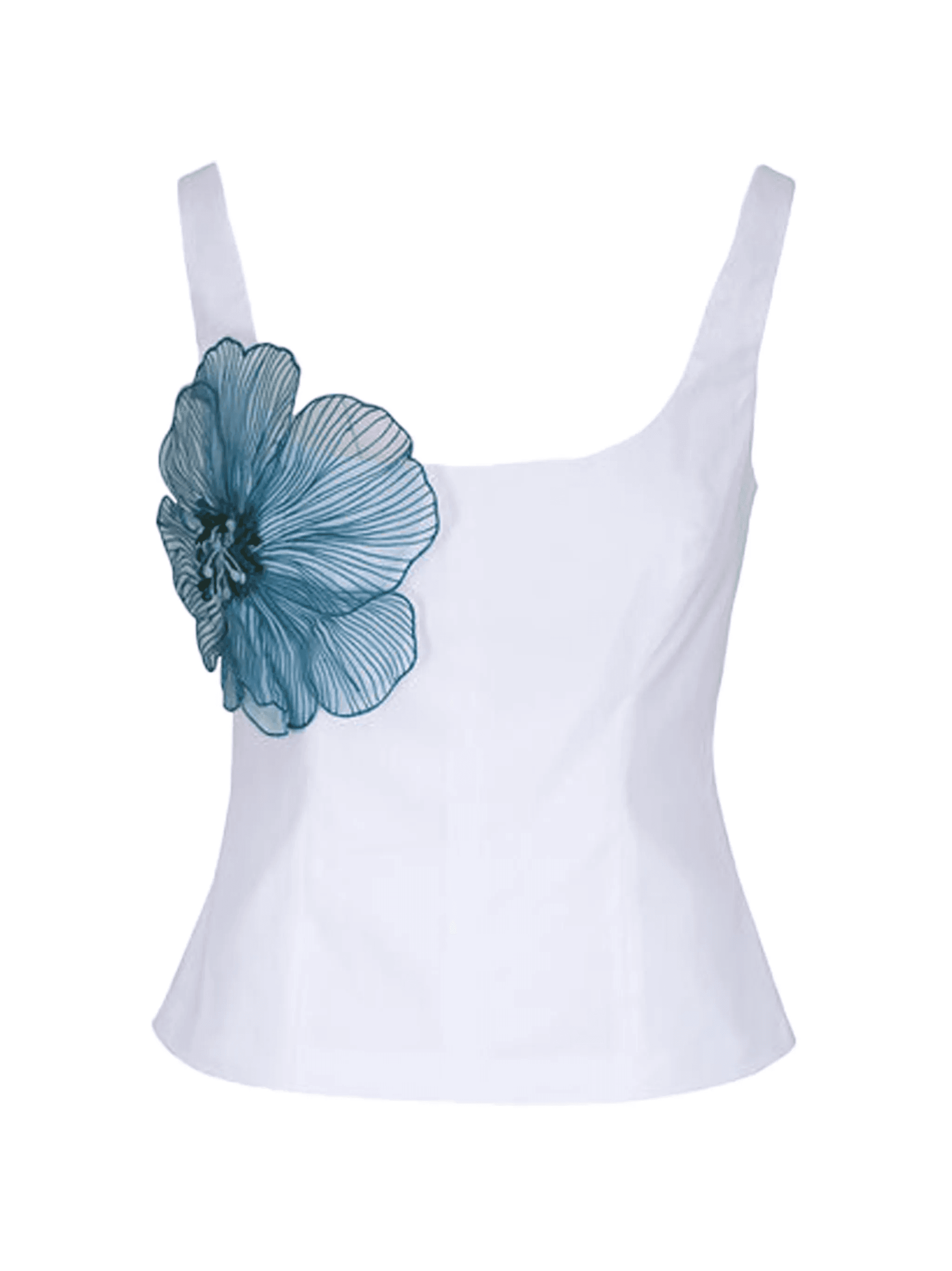 floral sleeveless blouse - Image 1
