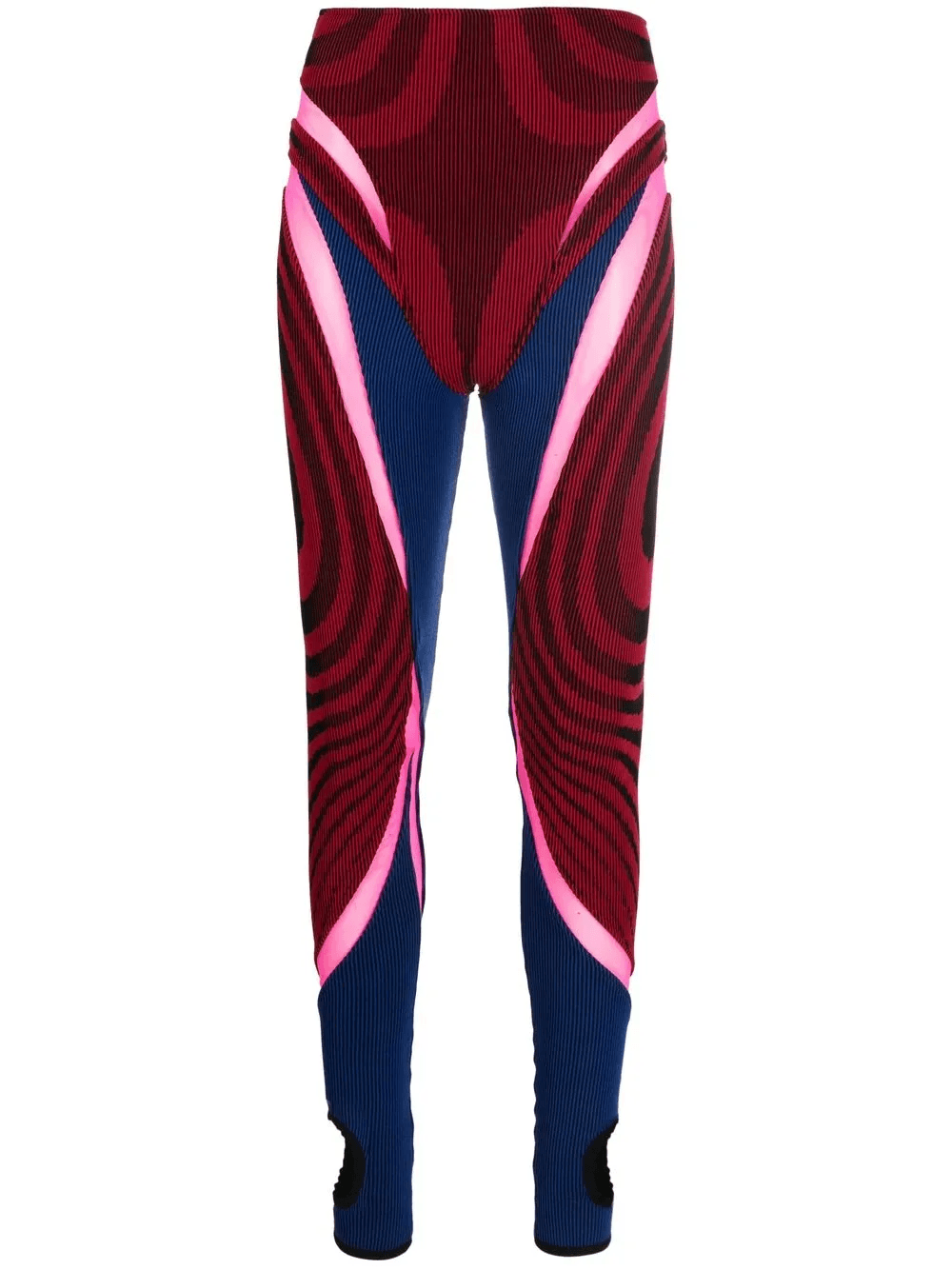 panelled ribbed leggings - Image 1