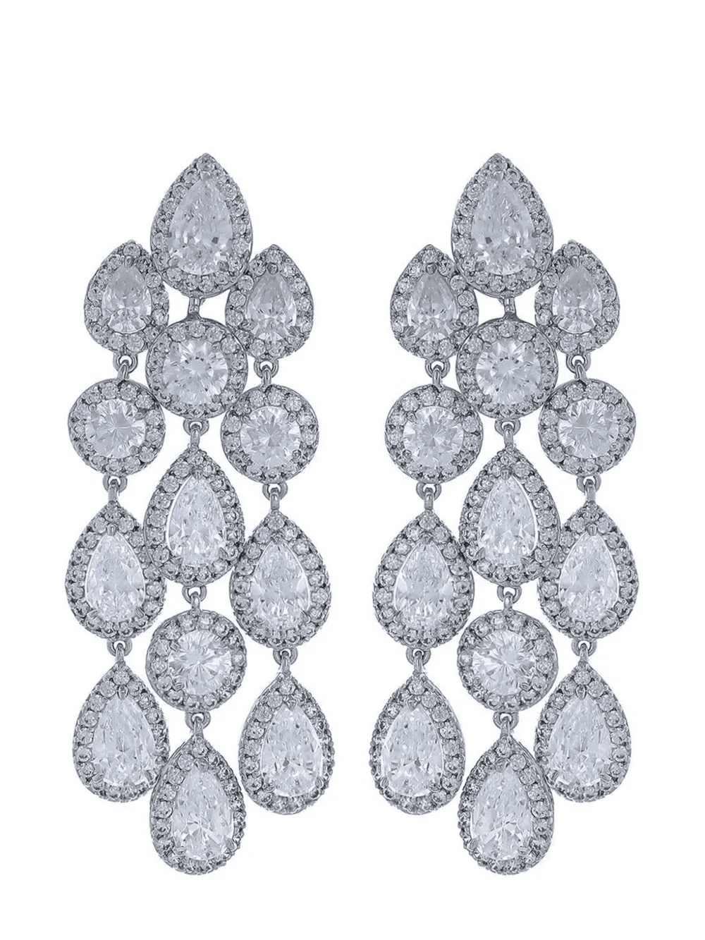 Pear chandelier earrings - Image 1