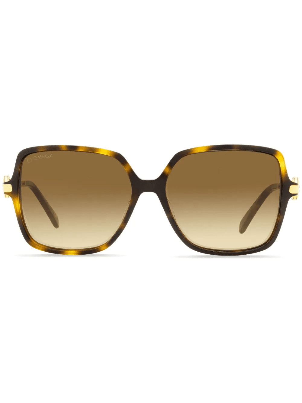 tortoiseshell-effect square-frame sunglasses - Image 1