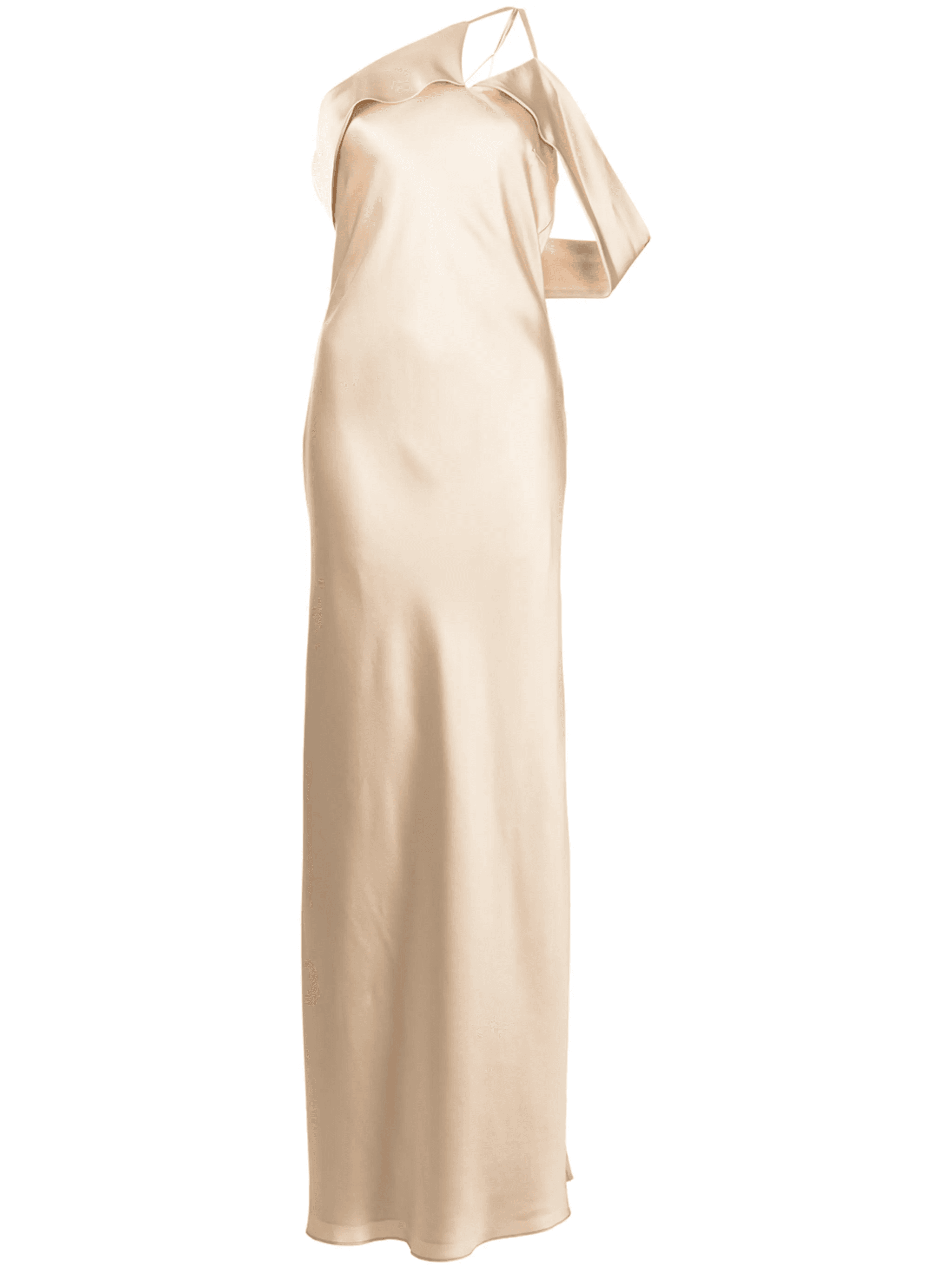 bias-cut one-shoulder gown - Image 1