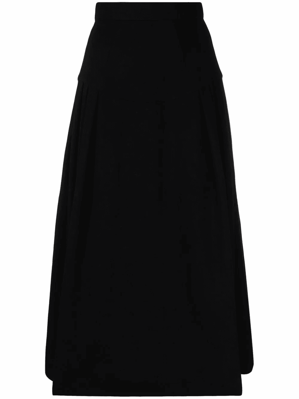 A-line silk midi skirt - Image 1
