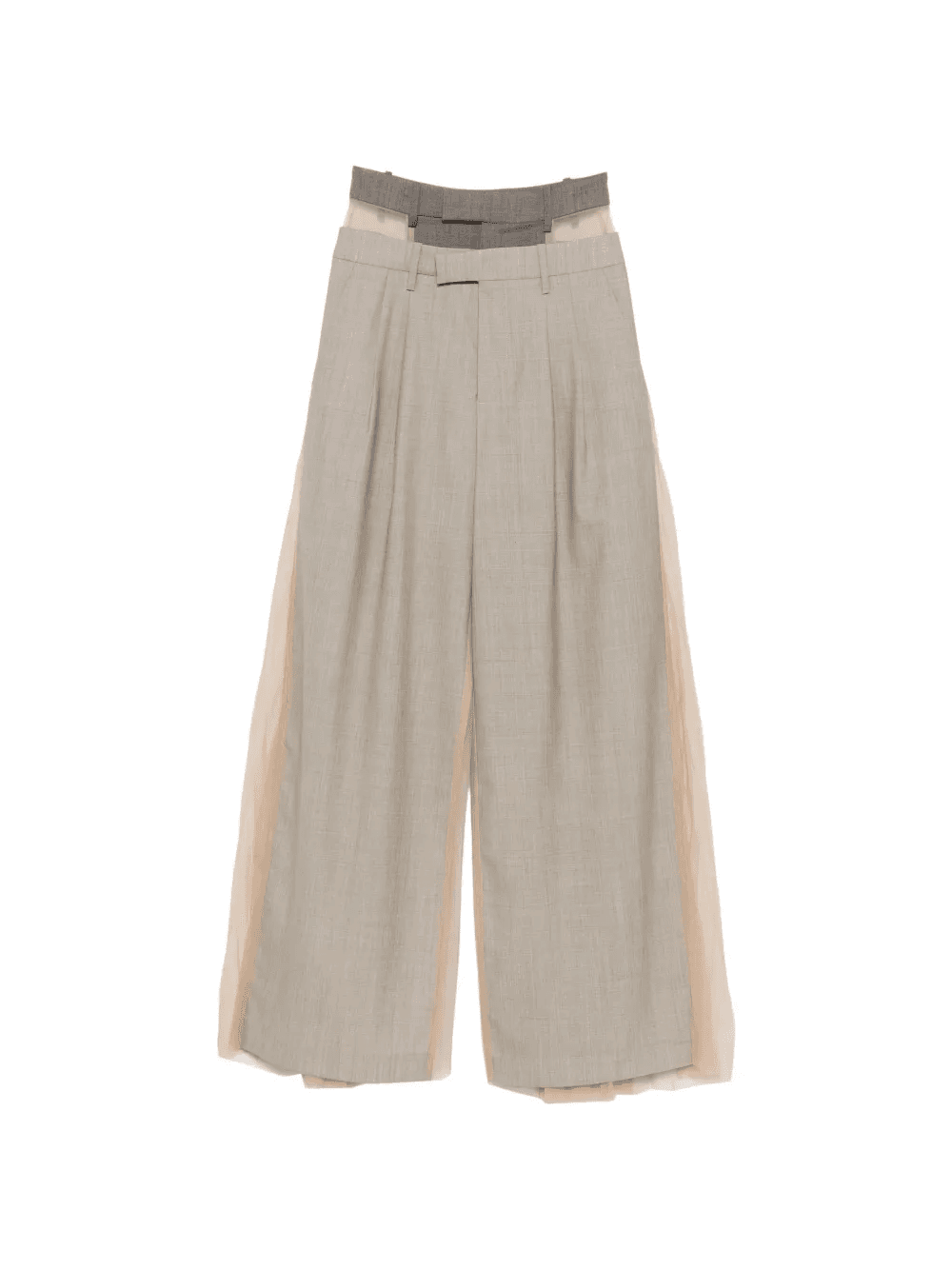 mesh panel trousers - Image 1