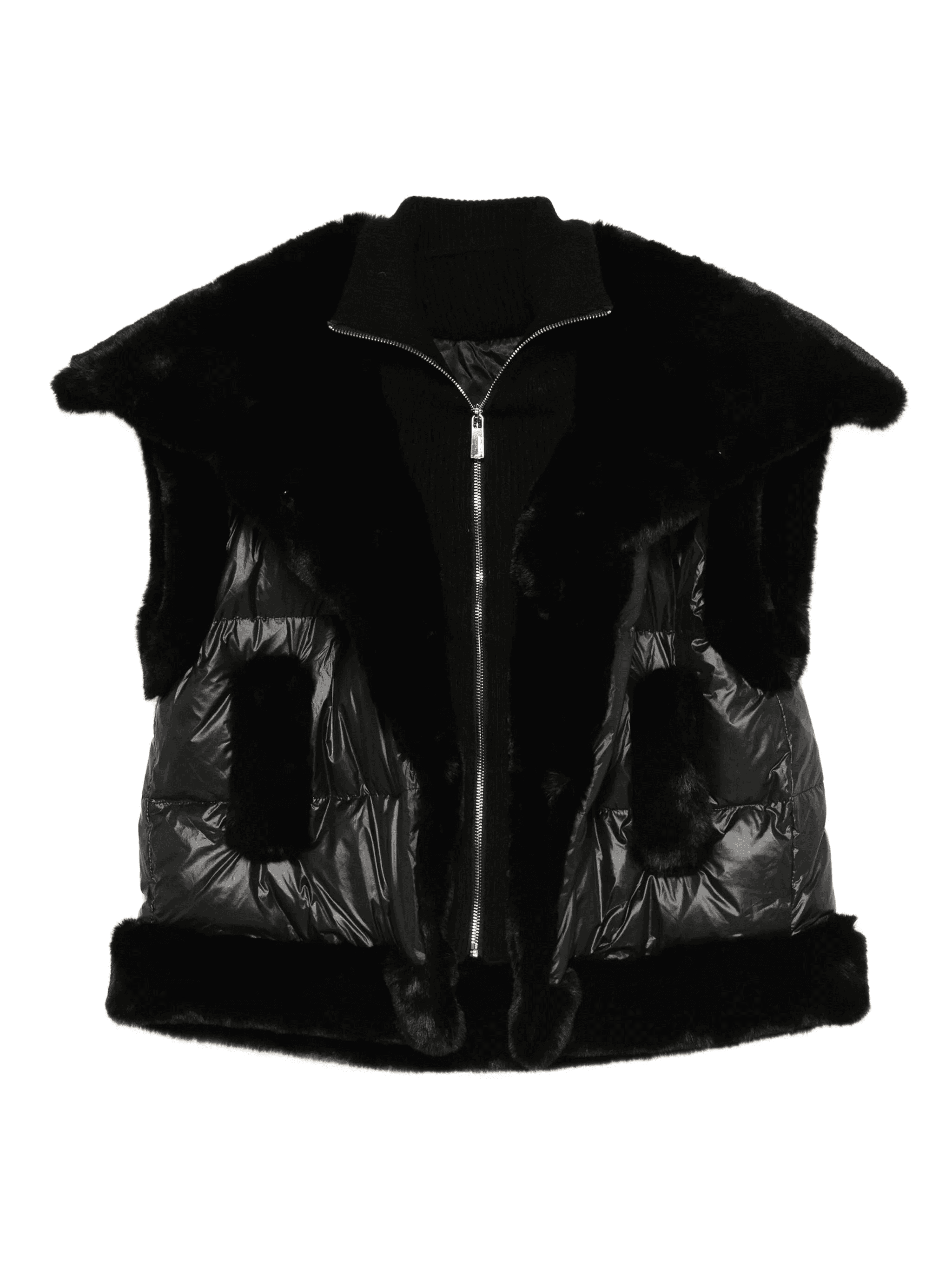 Divana faux-fur quilted gilet - Image 1