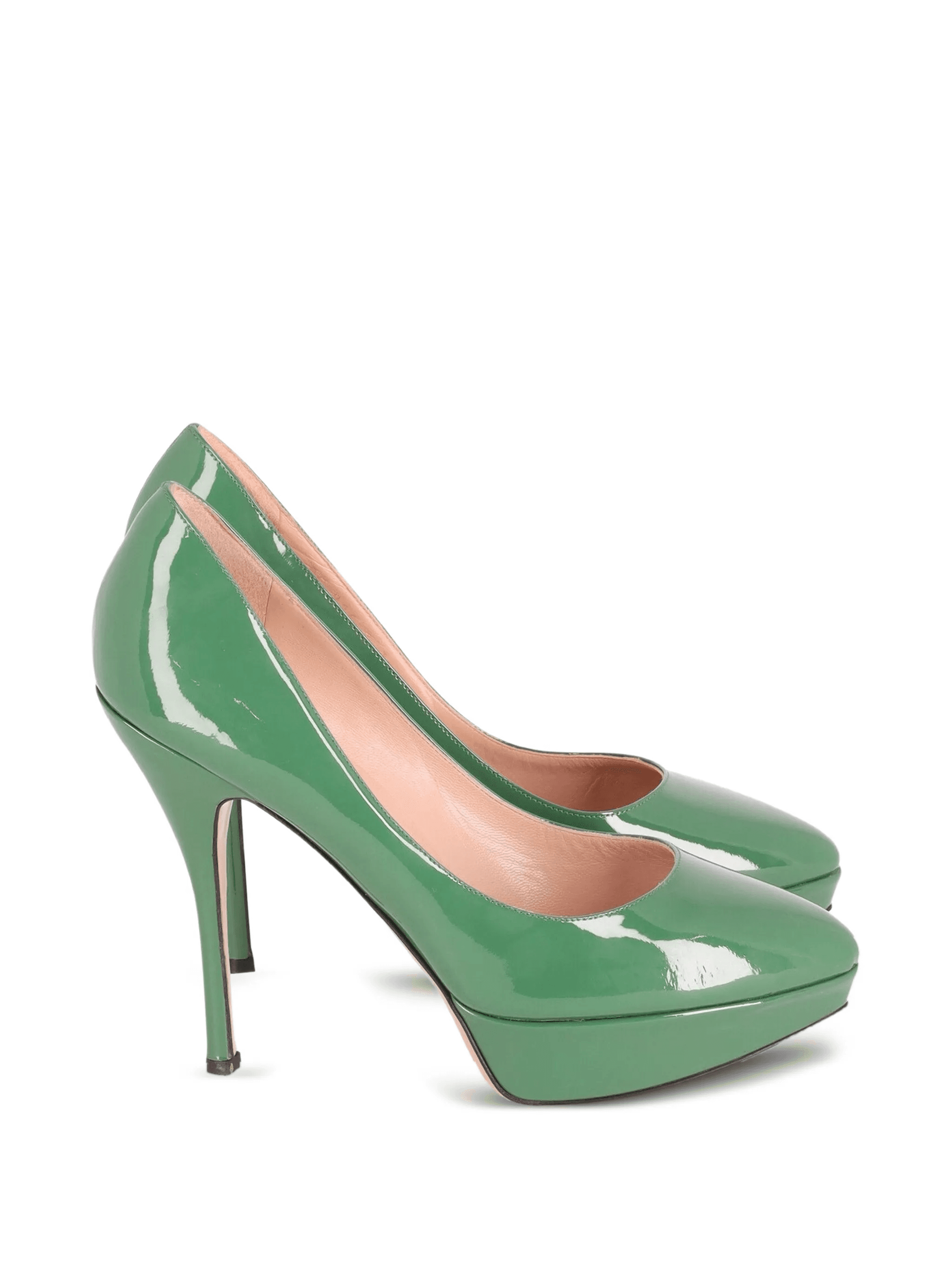platform leather pumps - Image 1