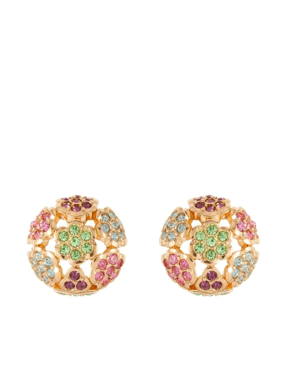 x D'Orlan 1980s crystal-embellished earrings - Image 1