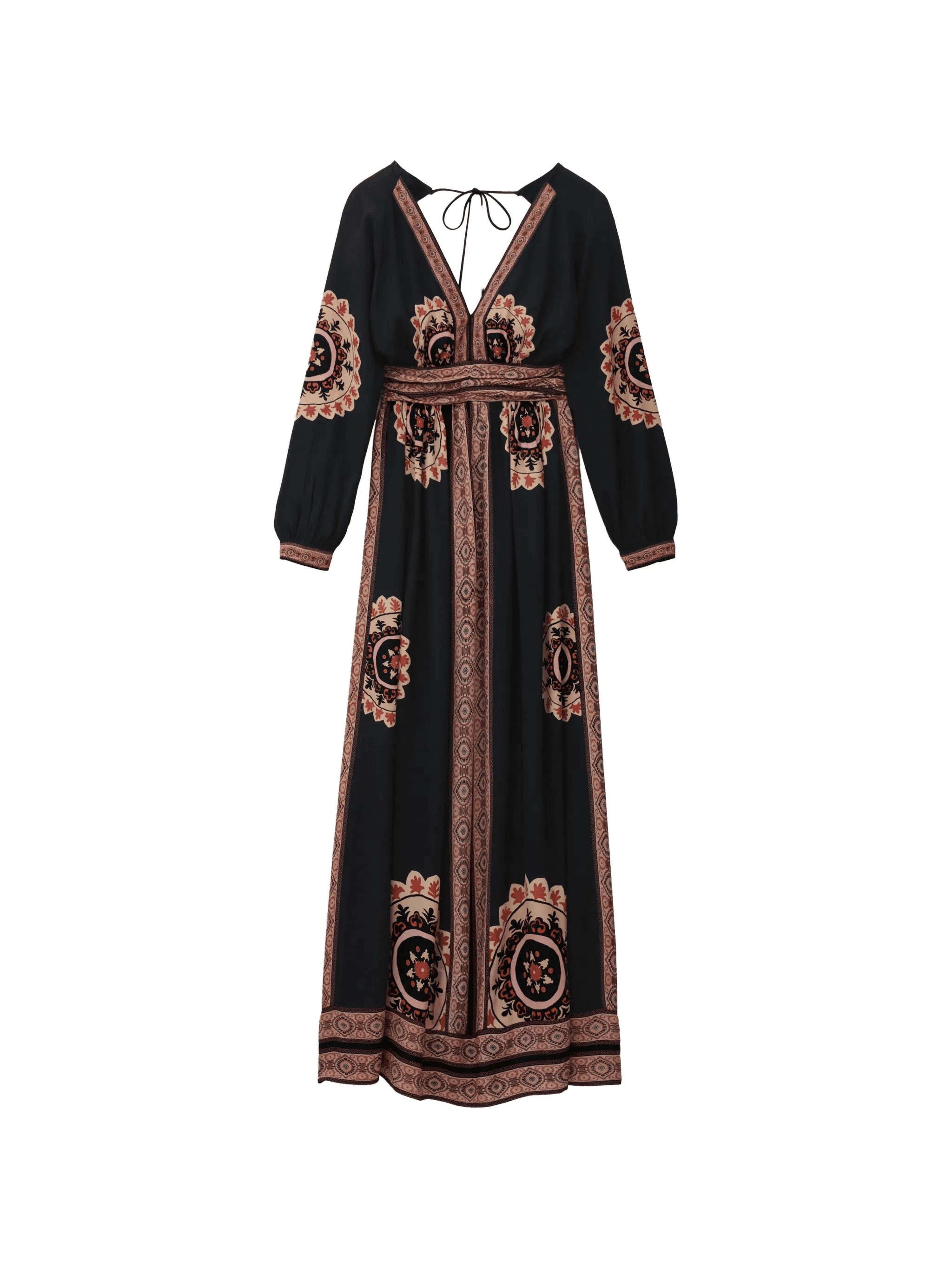 Vera V-neck printed dress - Image 1