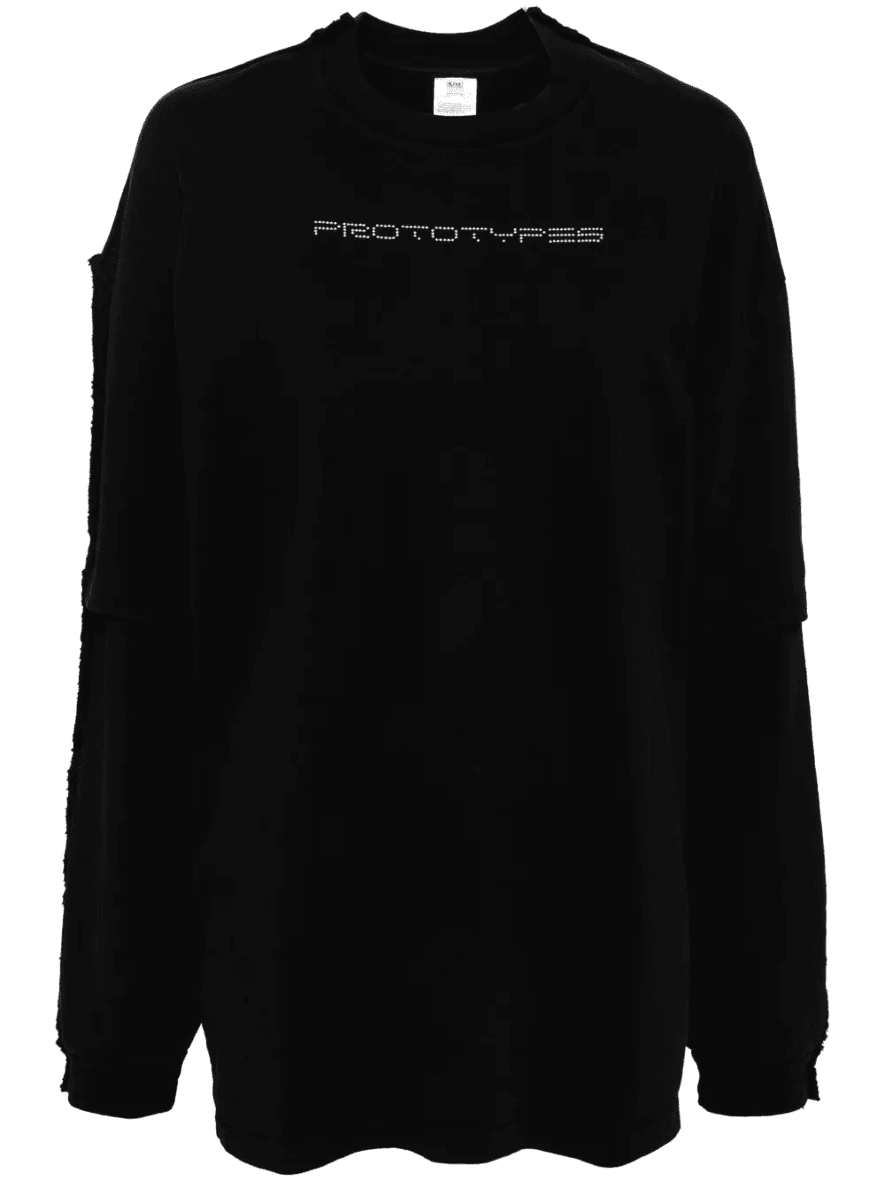 logo-embellished layered sweatshirt - Image 1