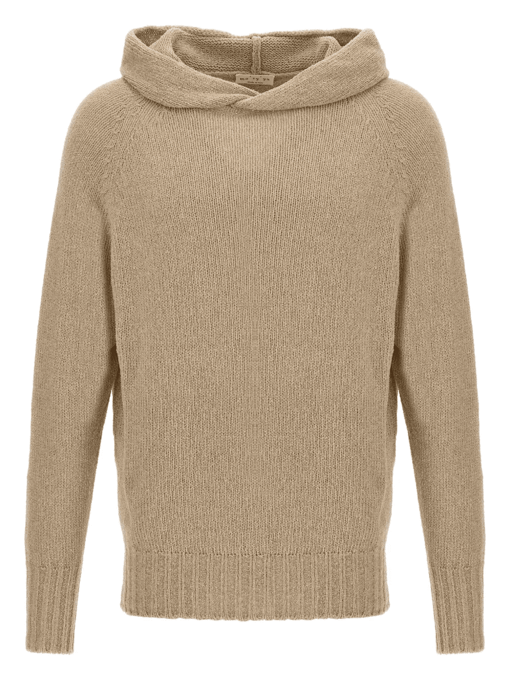 hooded side-split sweater - Image 1