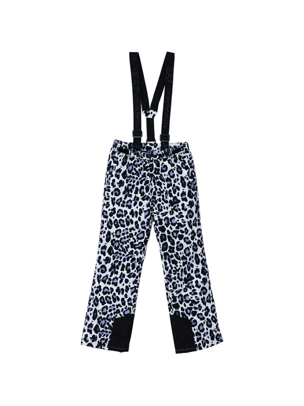 leopard-print suspenders trousers - Image 1