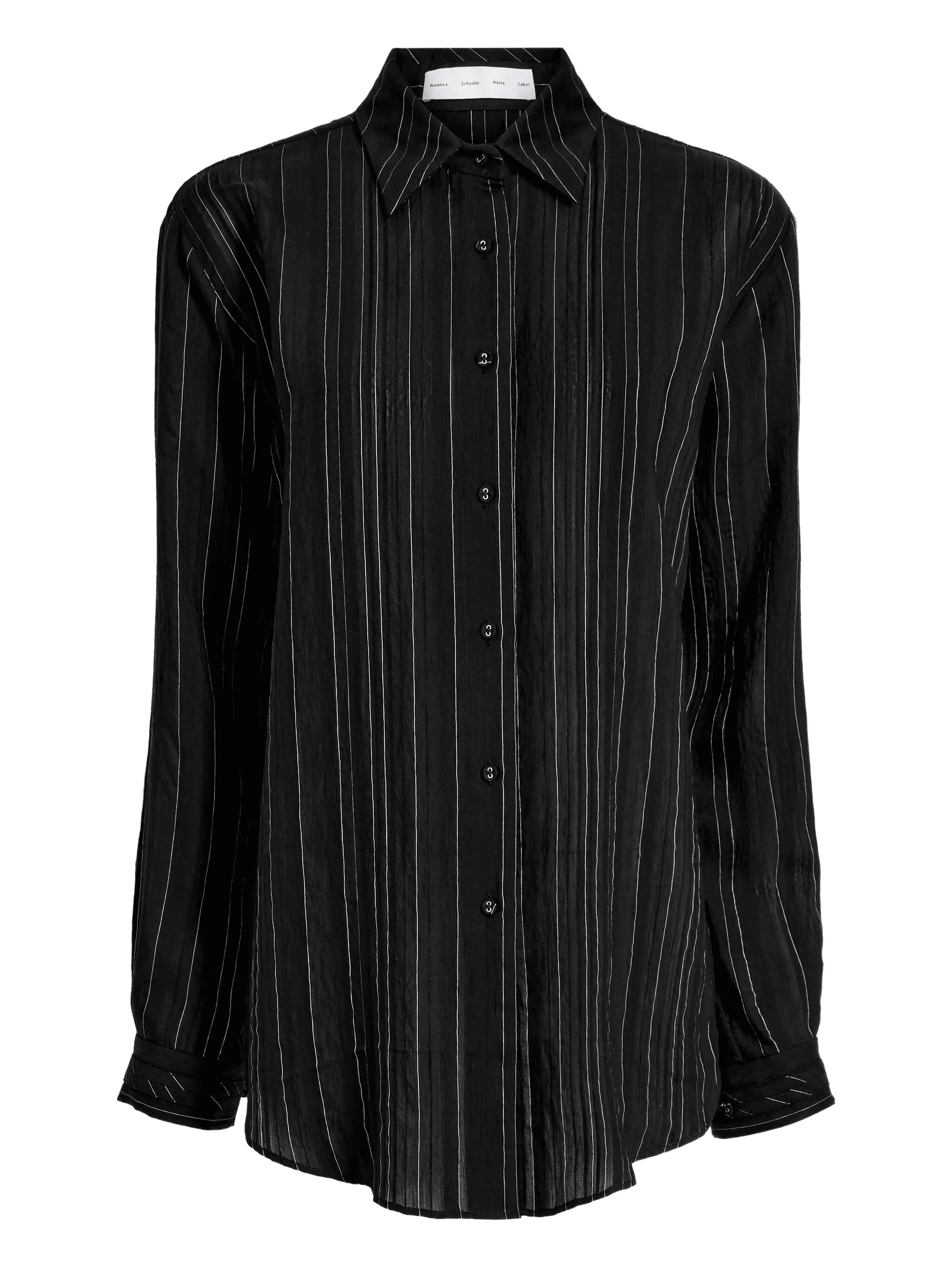 Raven stripe woven shirt - Image 1