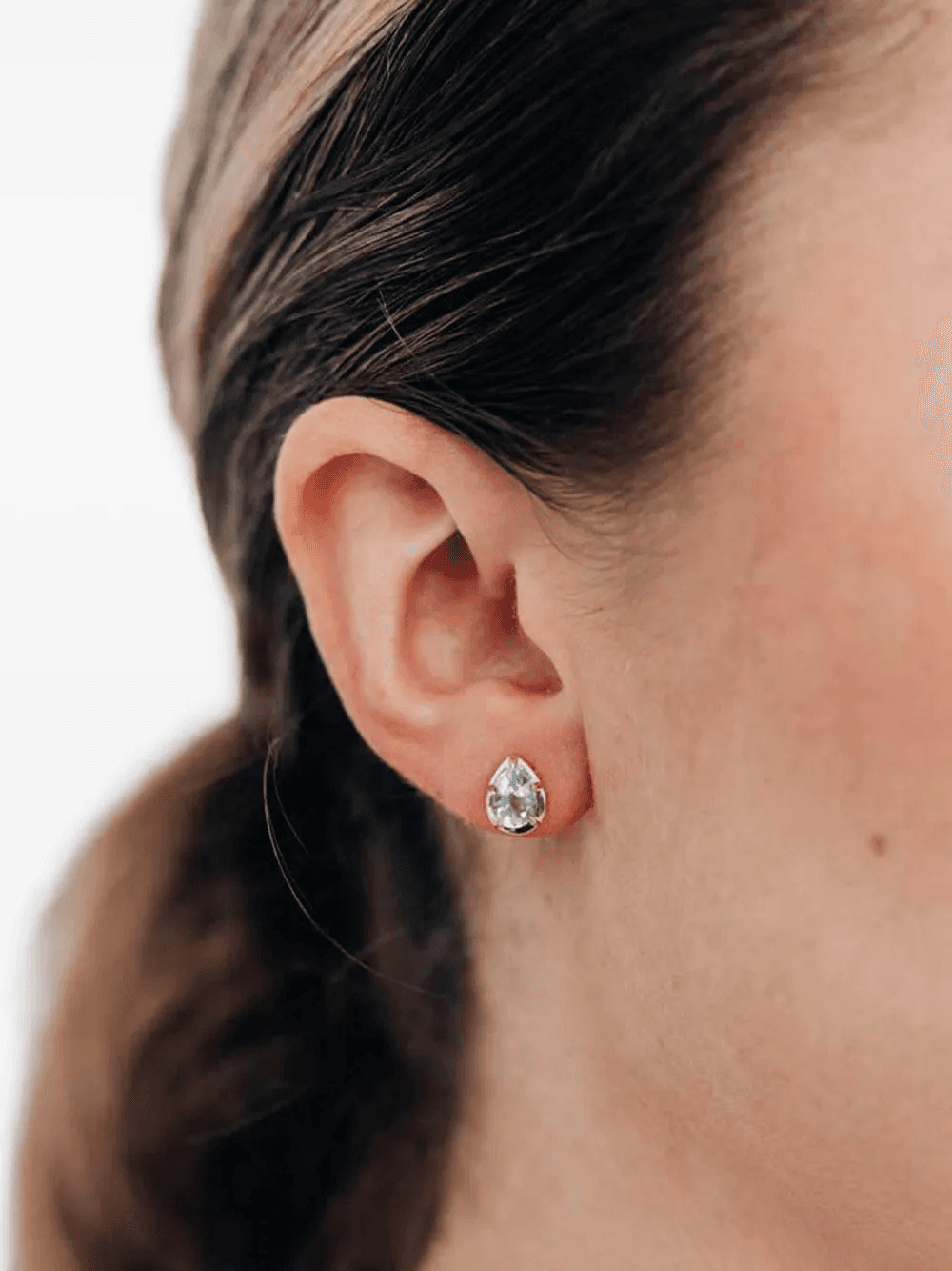 14K yellow gold Mélia topaz earrings - Image 1